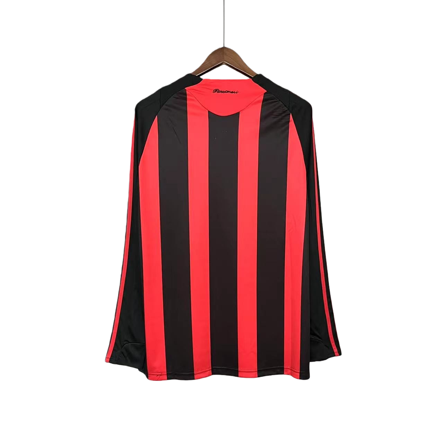 TKH-turbokithub-Retro AC Milan 2008-09 Home Long Sleeve Jersey
