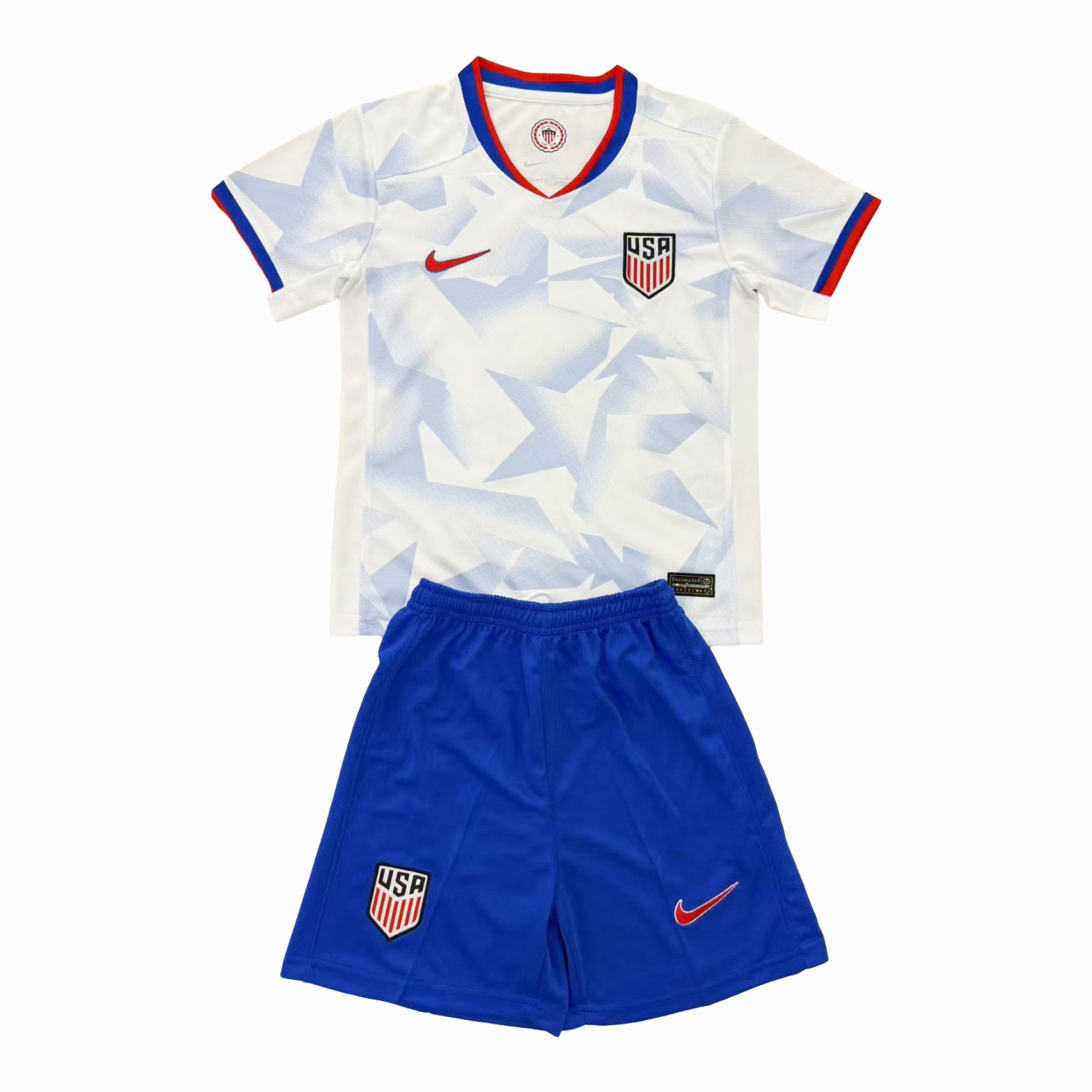TKH-turbokithub-United States USA 25-26 Home White Men's Adult Jersey Set - Fans Version
