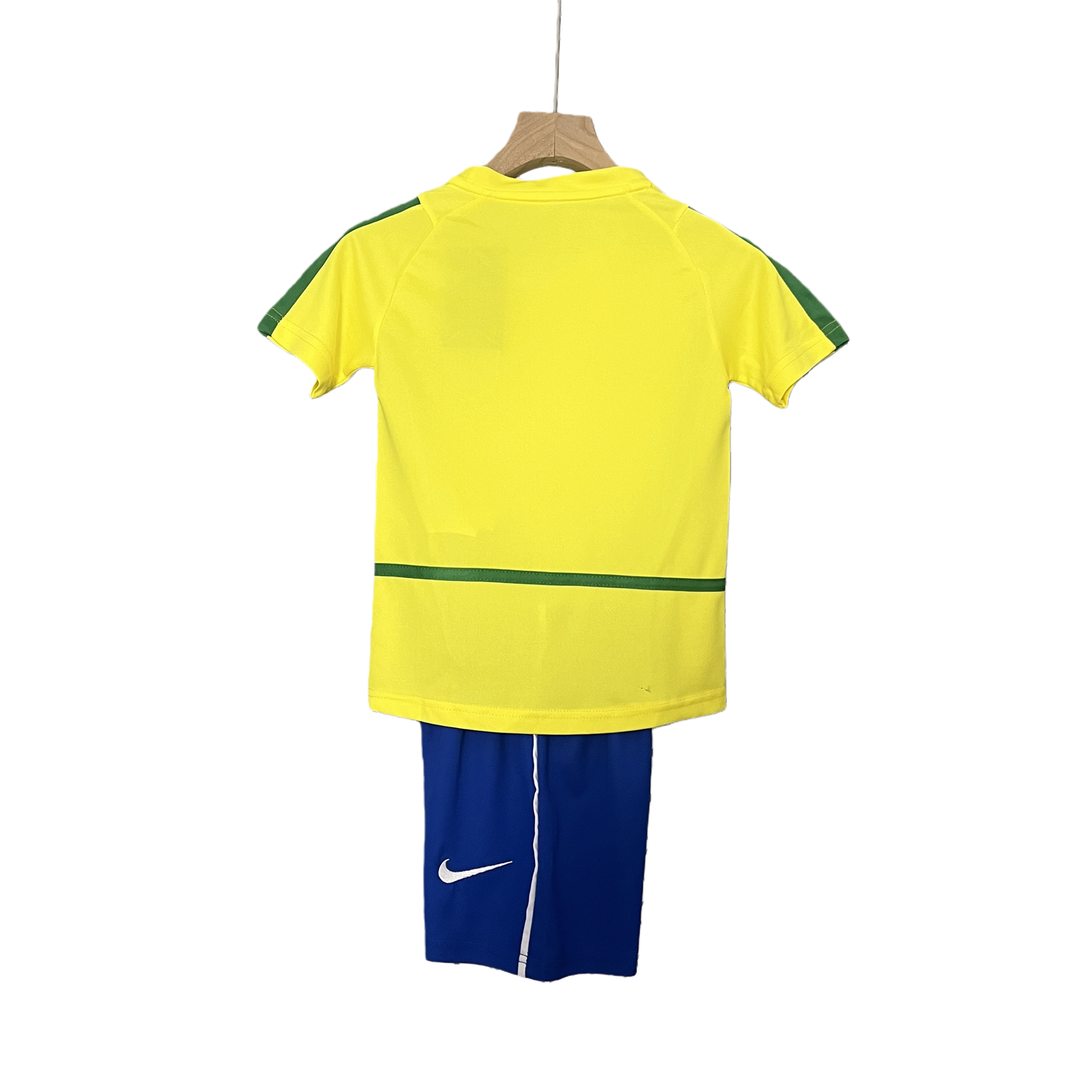 TKH-turbokithub-Retro Brazil 2002 Home Stadium Kids Kit