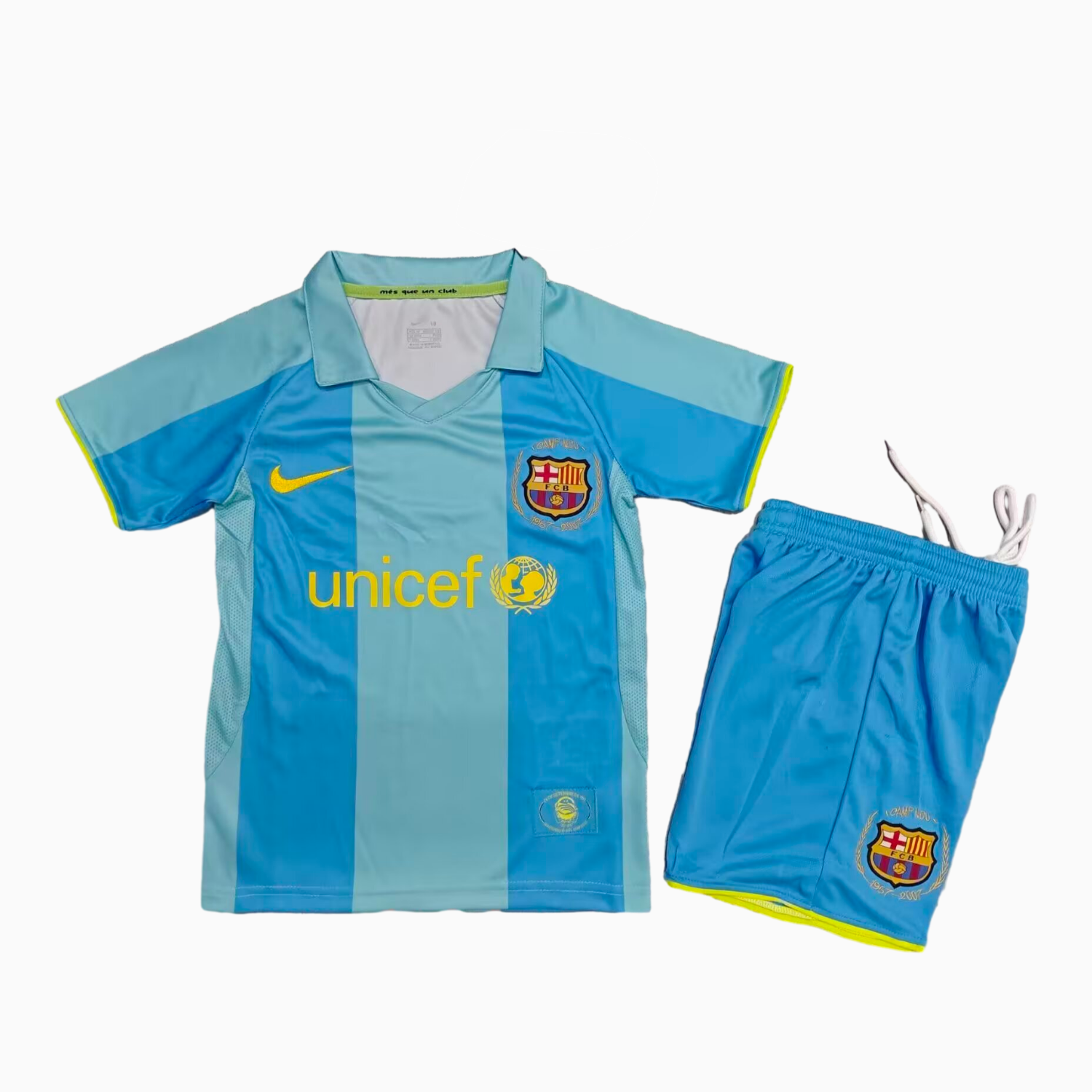 TKH-turbokithub-Retro Barcelona 2007-08 Away Kids Kit