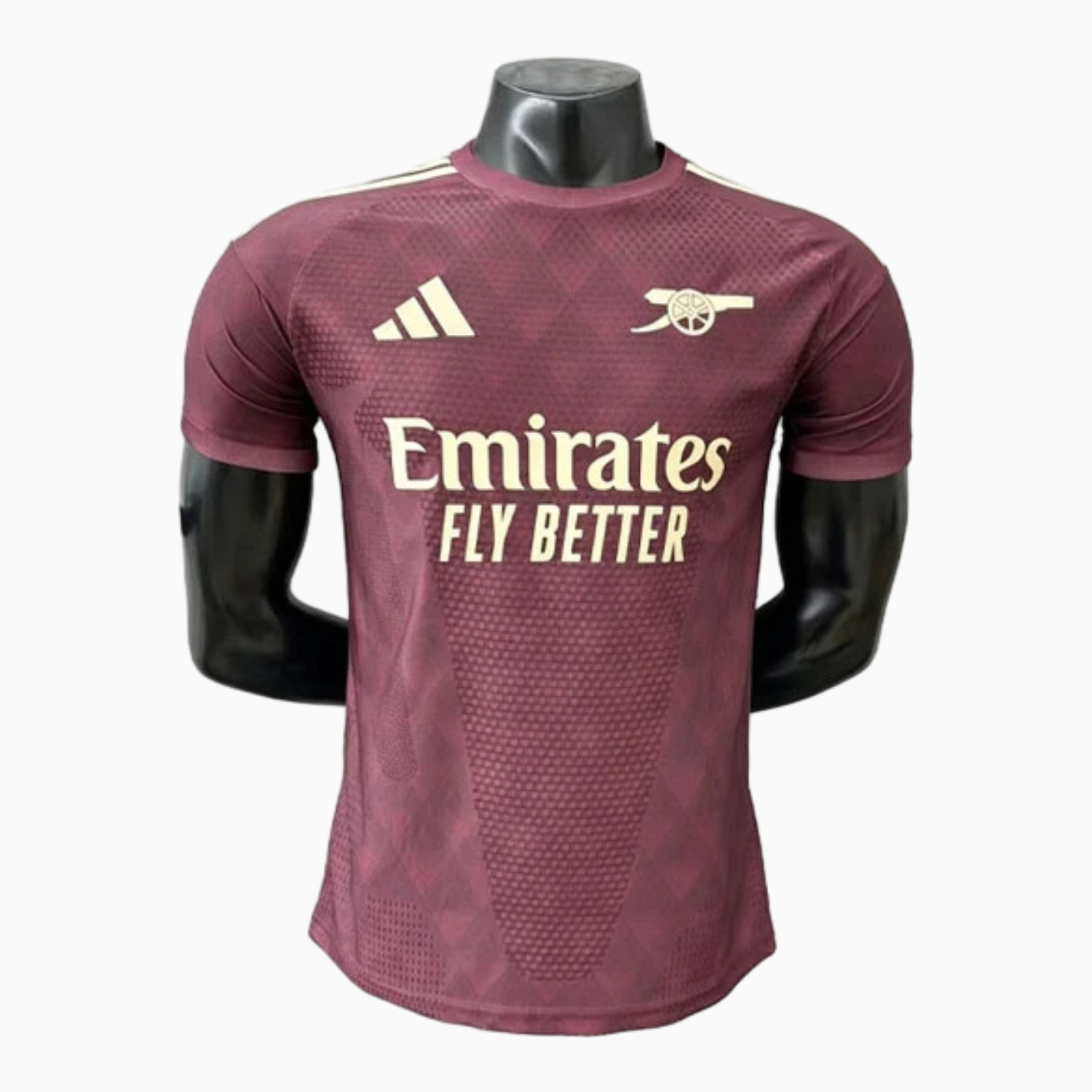 TKH-turbokithub-Arsenal 26-27 Yellow Sponsors Wine Red Special Jersey - Player Version