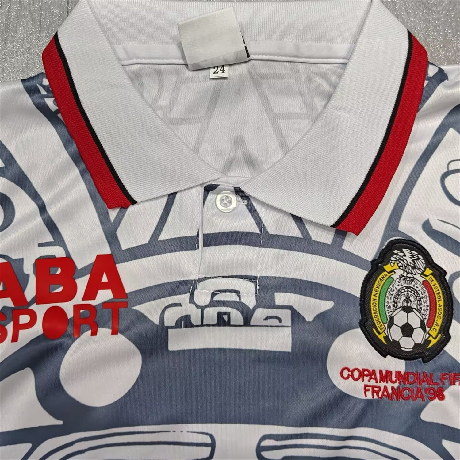 TKH-turbokithub-Retro Mexico 1998 Away Kids Kit