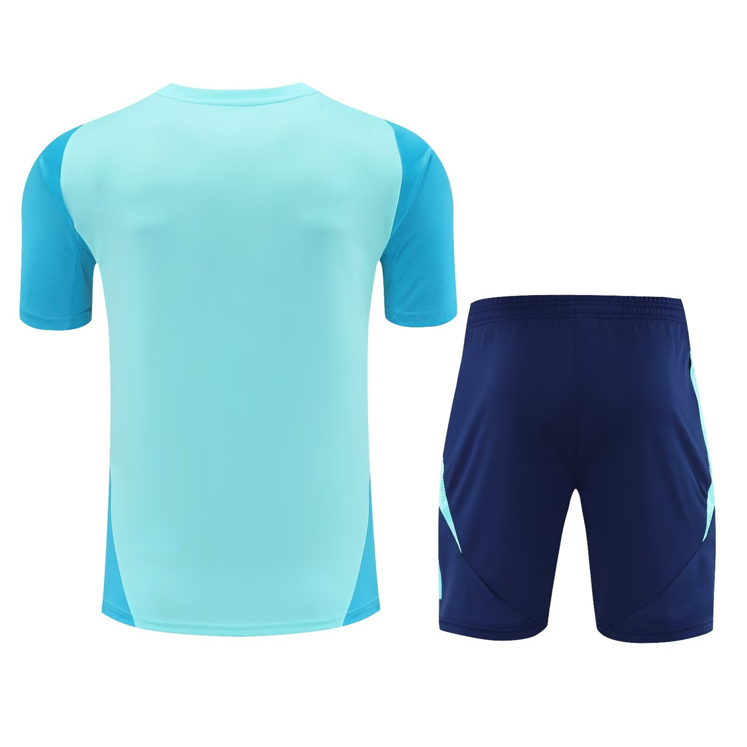 TKH-turbokithub-Flamengo 25-26 Short-Sleeve Kids Training Set - Light Blue With Royal Blue