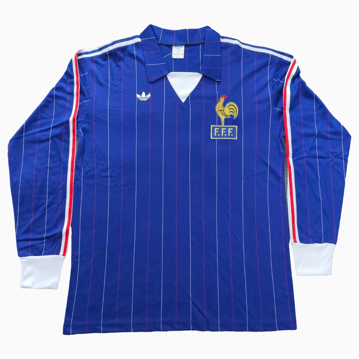 TKH-turbokithub-Retro France 1982 Home Long Sleeves Jersey