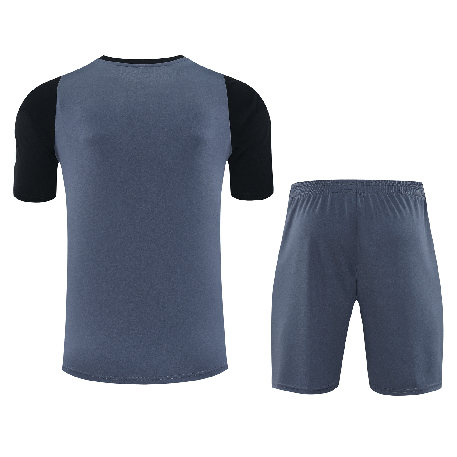 TKH-turbokithub-Real Madrid 25-26 Short-Sleeve Training Set - Deep Gray Top & Gray Shorts