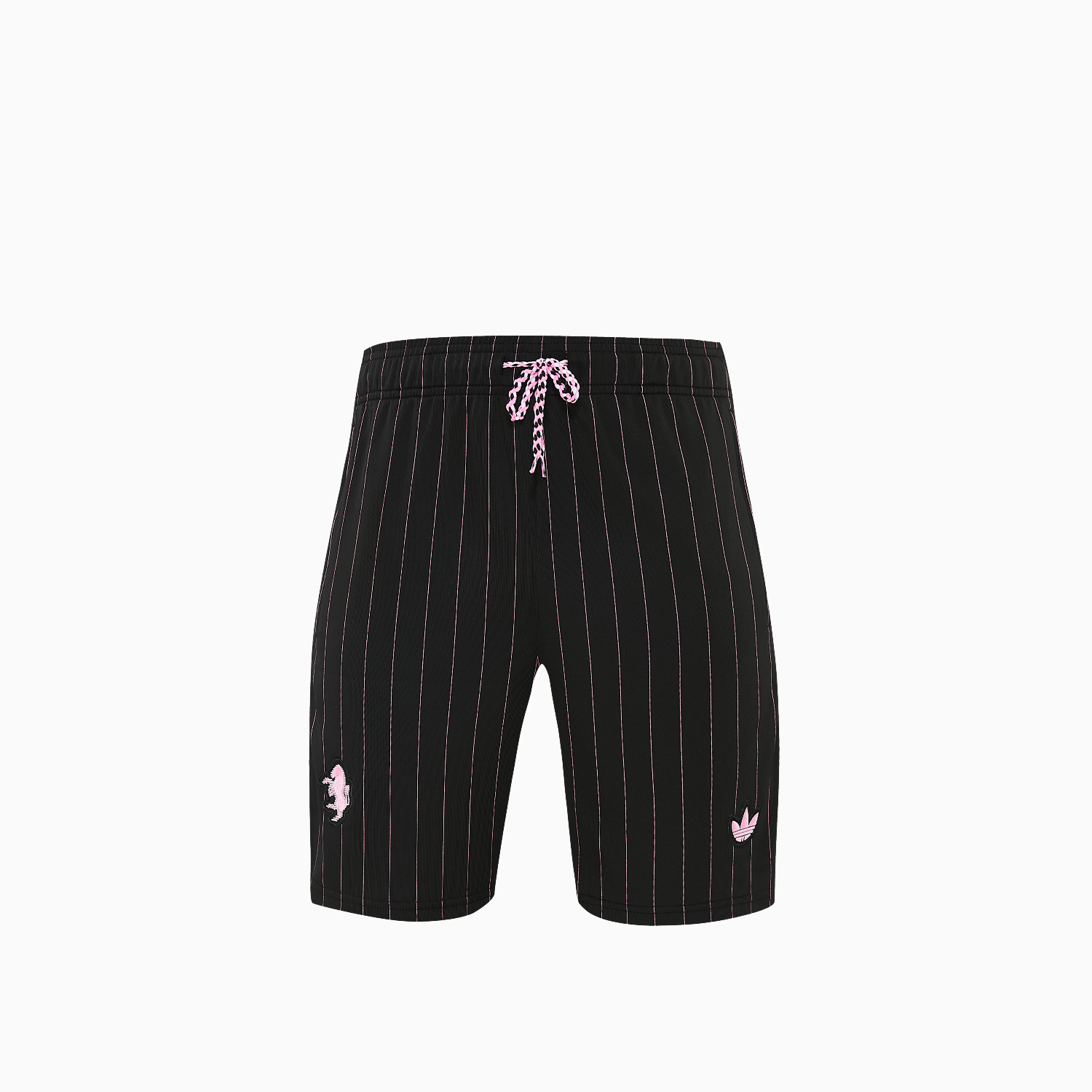 TKH-turbokithub-Juventus 26-27 Short-Sleeve Training Set - Pink Lines Black Top & Shorts