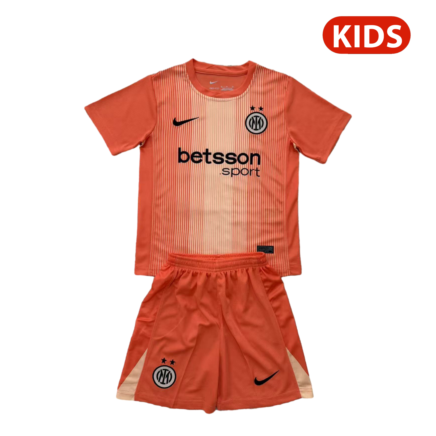 TKH-turbokithub-Inter Milan 25-26 Orange Goalkeeper Kids Kit