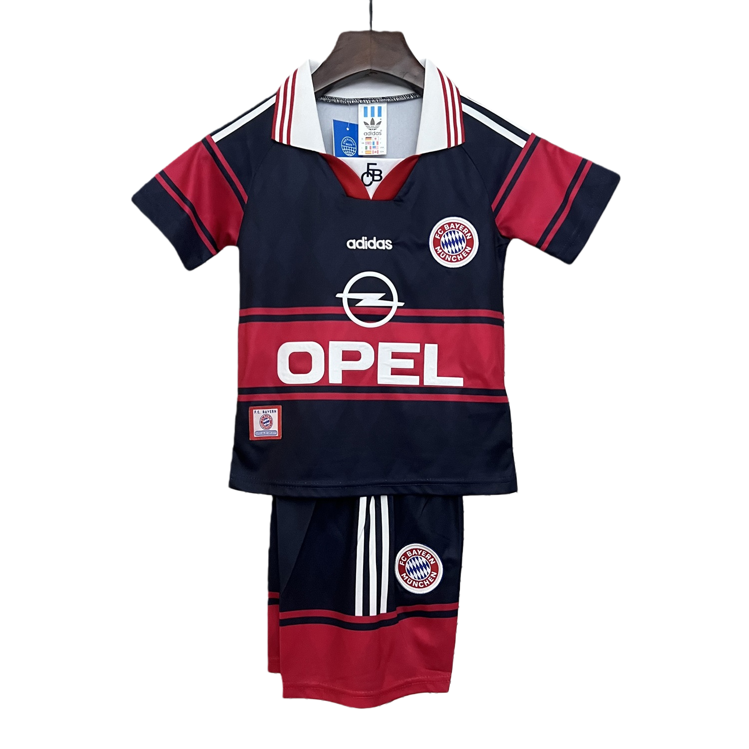 TKH-turbokithub-Retro Bayern Munich 1997-99 Home Kids Kit