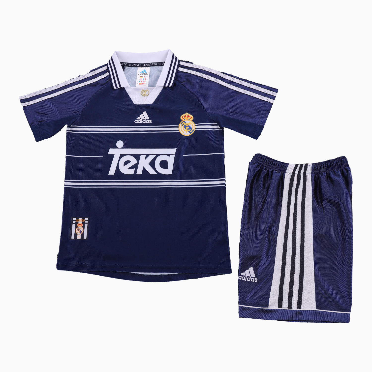 TKH-turbokithub-Retro Real Madrid 1998-99 Away Kids Kit