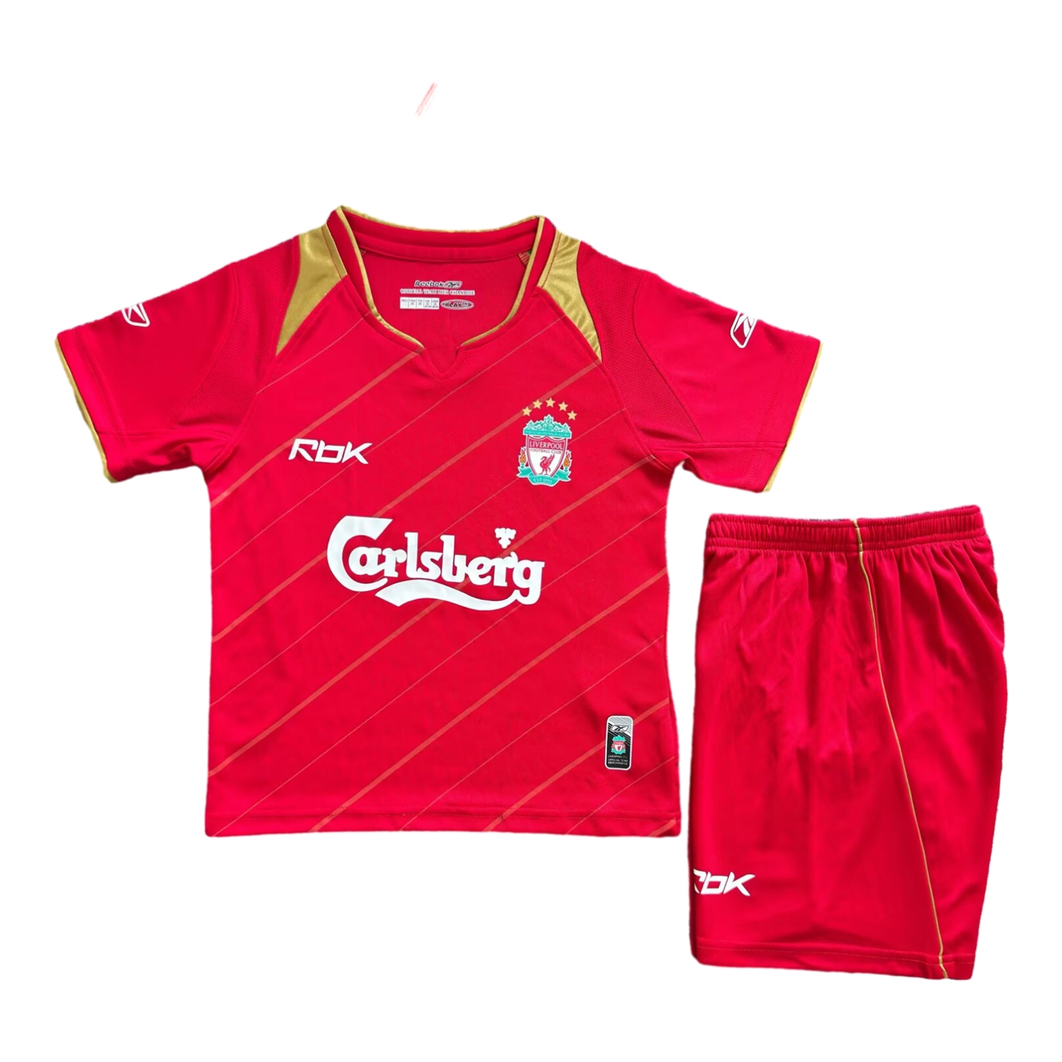 TKH-turbokithub-Retro Liver.pool 2005-06 European Home Kids Kit