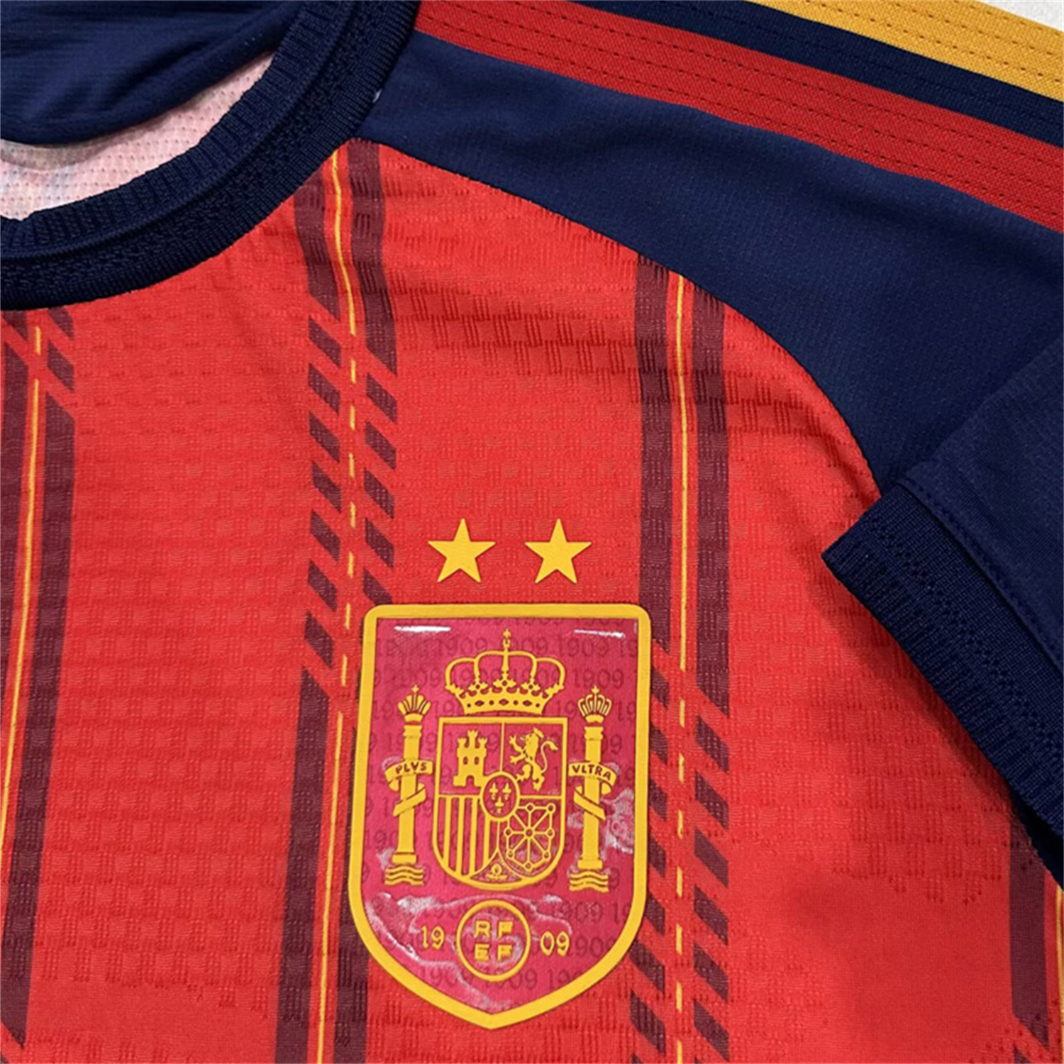 TKH-turbokithub-【Two-Crown Star】Spain 2026 Home Long Sleeves Jersey - Player Version