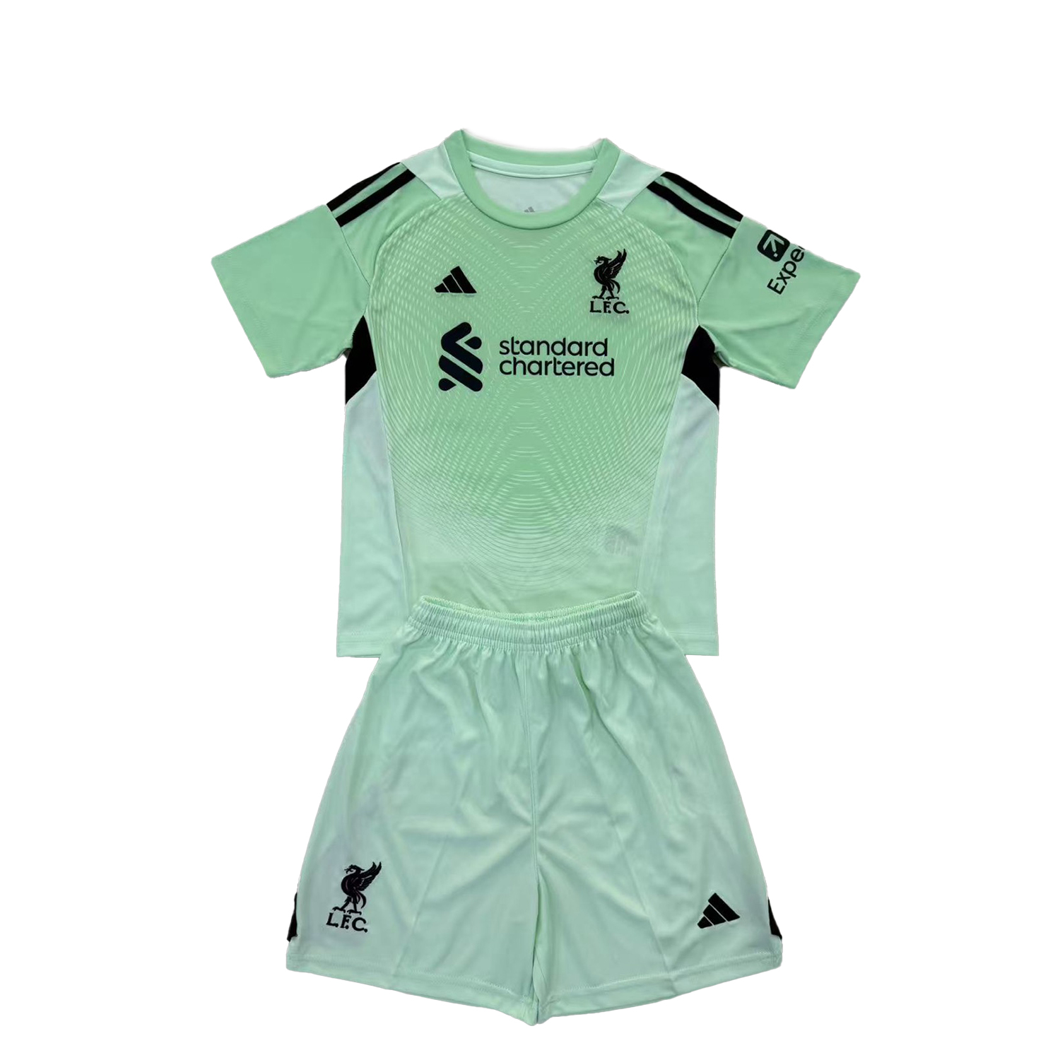 TKH-turbokithub-Liver.pool 25-26 Green Goalkeeper Kids Kit