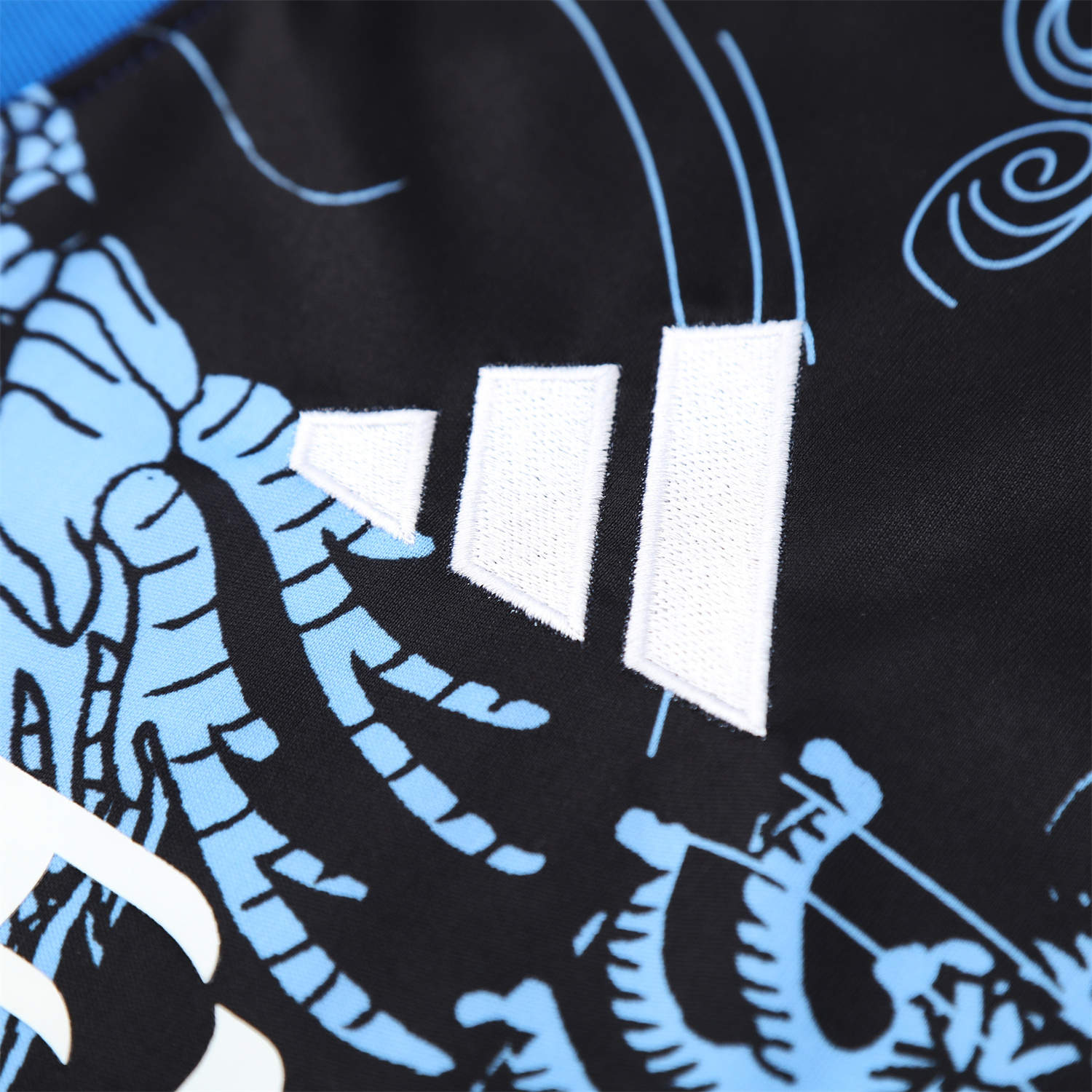 TKH-turbokithub-Real Madrid 25-26 Vest Training Set - Blue Black Dragon Vest & Black-White Shorts