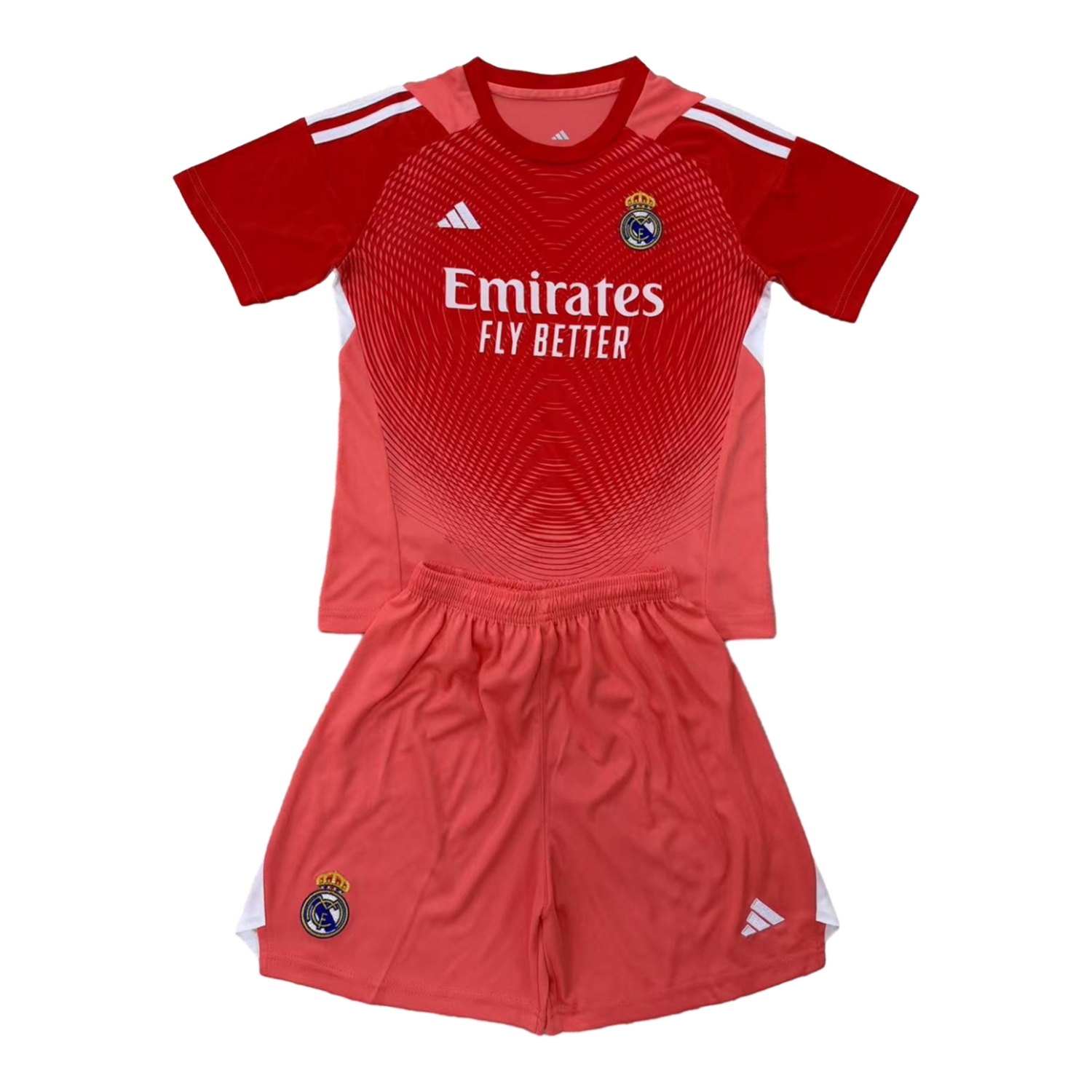TKH-turbokithub-Real Madrid 25-26 Red Goalkeeper Men's Adult Jersey Set - Fans Version