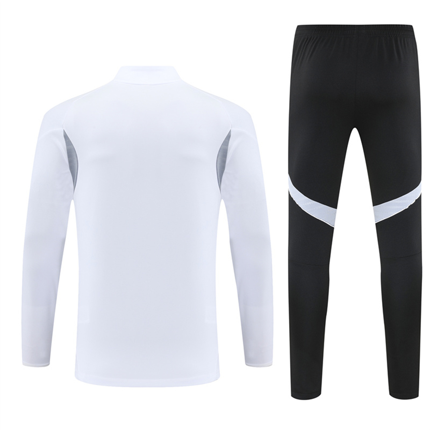 TKH-turbokithub-INT M.A.M 25-26 Kid Long Sleeves Training Set - White Top & Black Pants