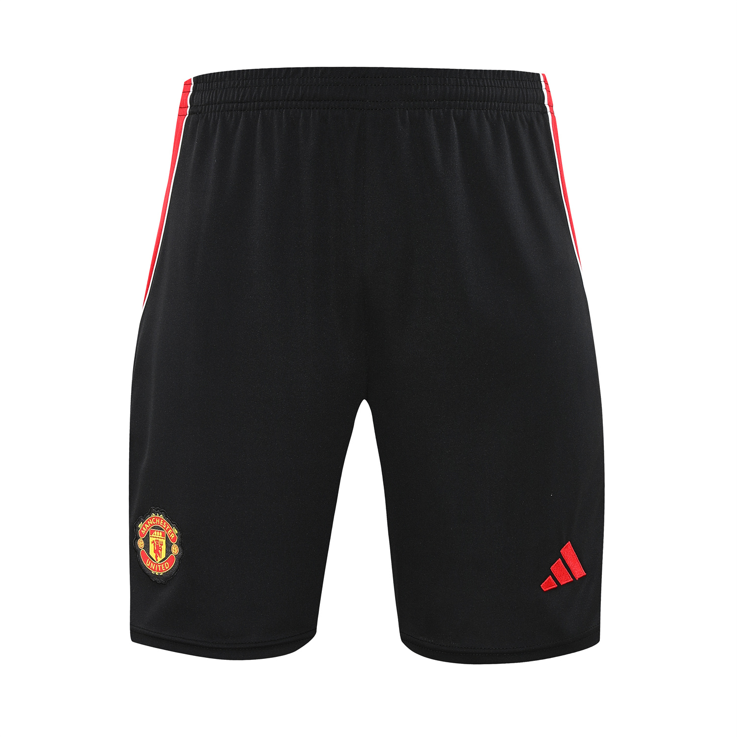 TKH-turbokithub-Manchester United 25-26 Vest Training Set - Red Edge White Vest & Black Shorts