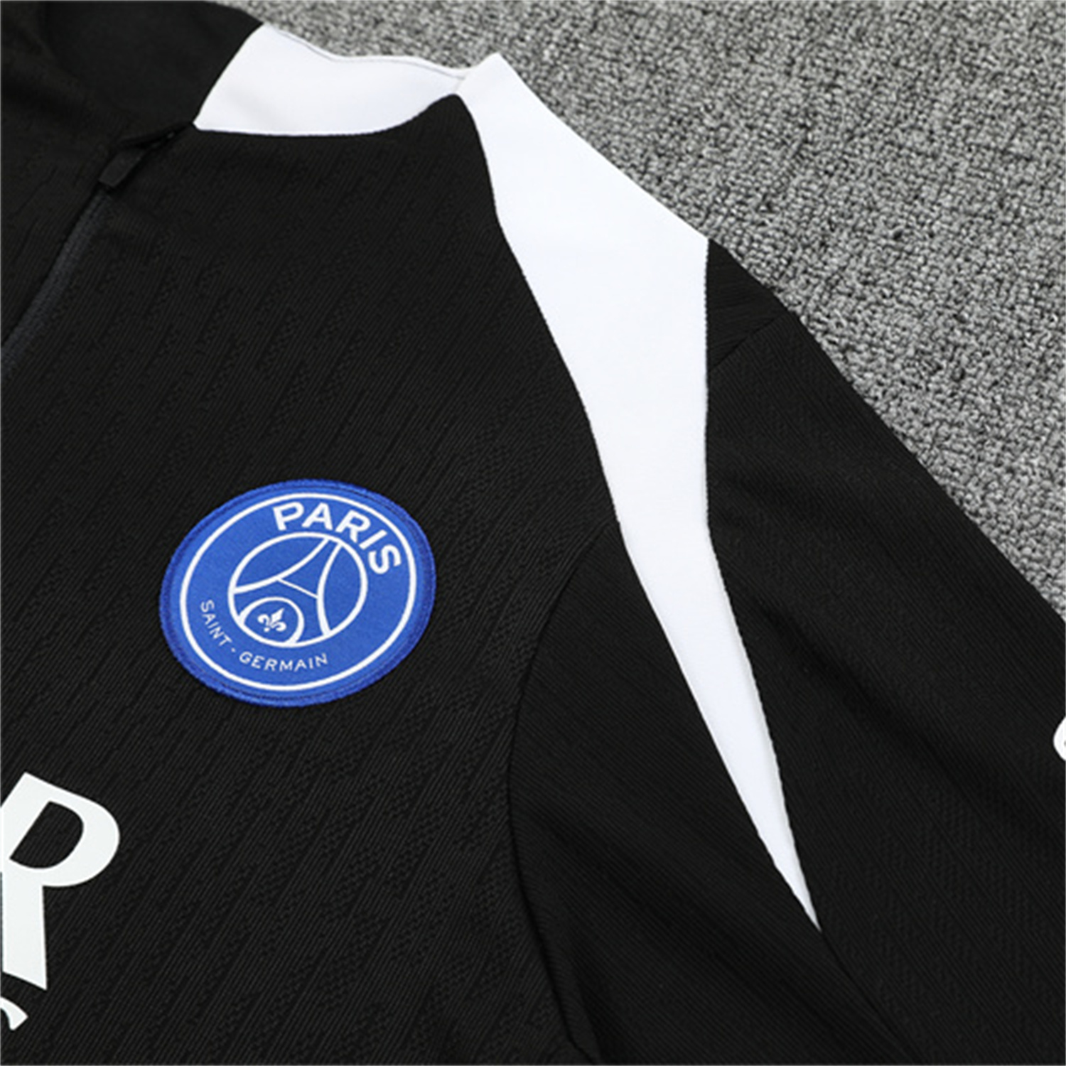 TKH-turbokithub-Paris Saint-Germain PSG 25-26 Long Sleeve Training Set - Player Version - Black Top and Black Pants