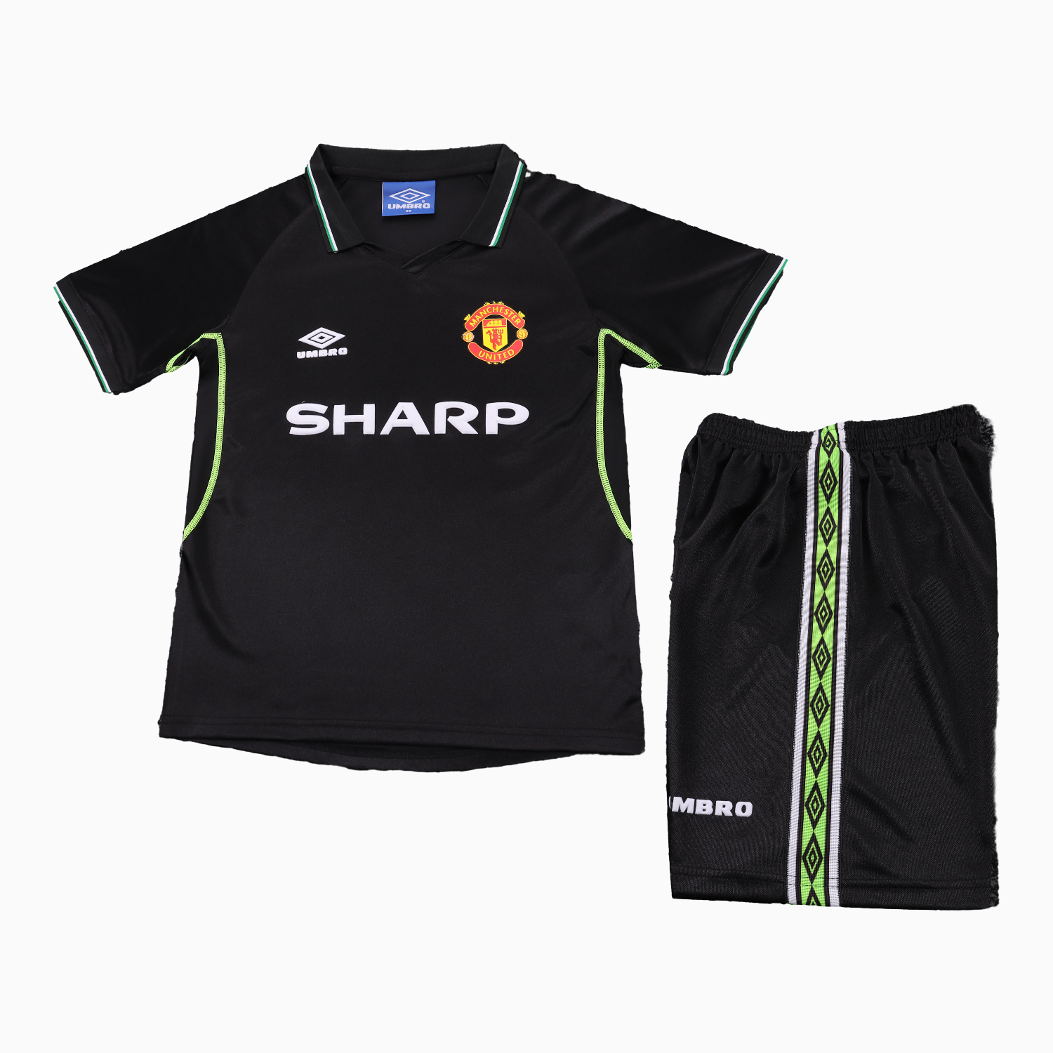 TKH-turbokithub-Retro Manchester United 1998-99 Third Kids Kit