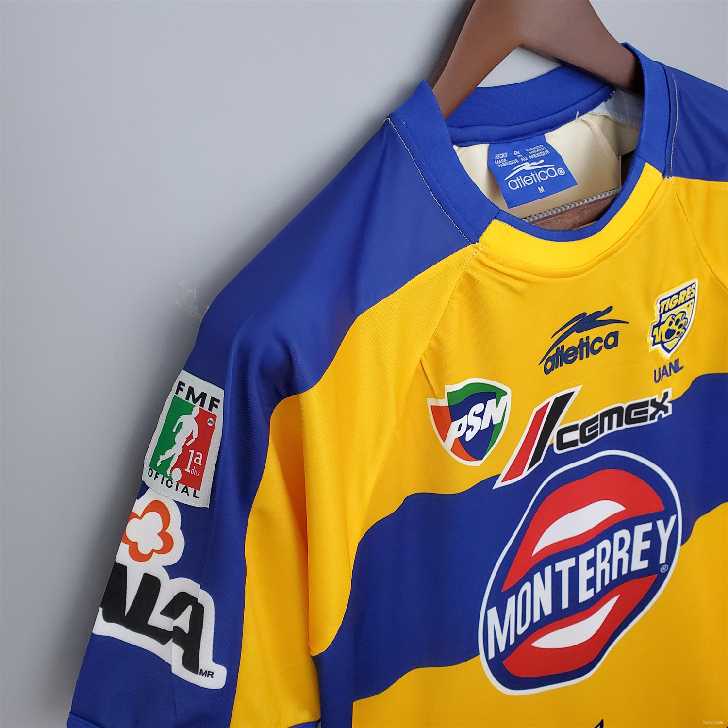 TKH-turbokithub-Retro Tigres UANL 2001-02 Home Jersey