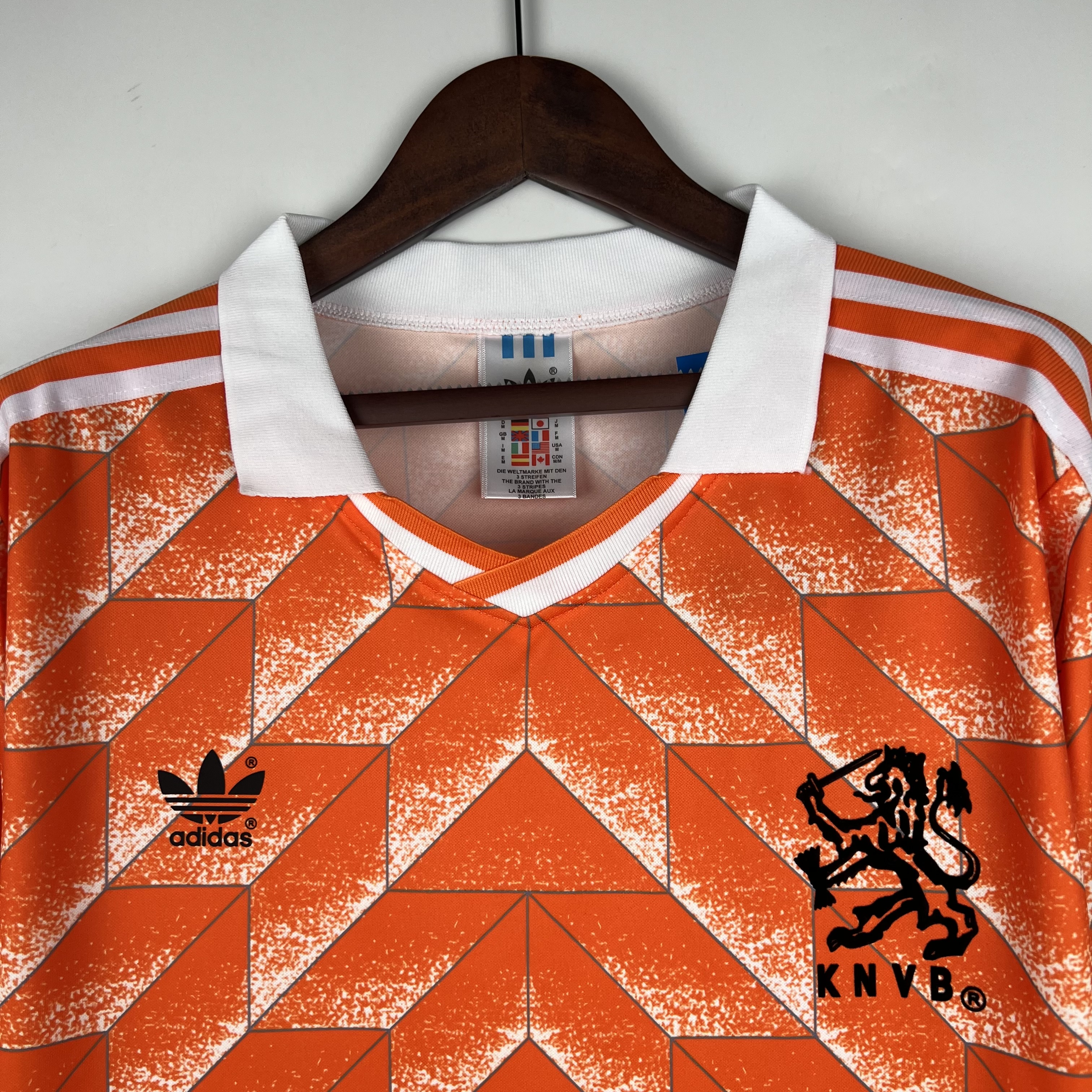 TKH-turbokithub-Retro Netherlands1988 Home Stadium Long Sleeve Jersey