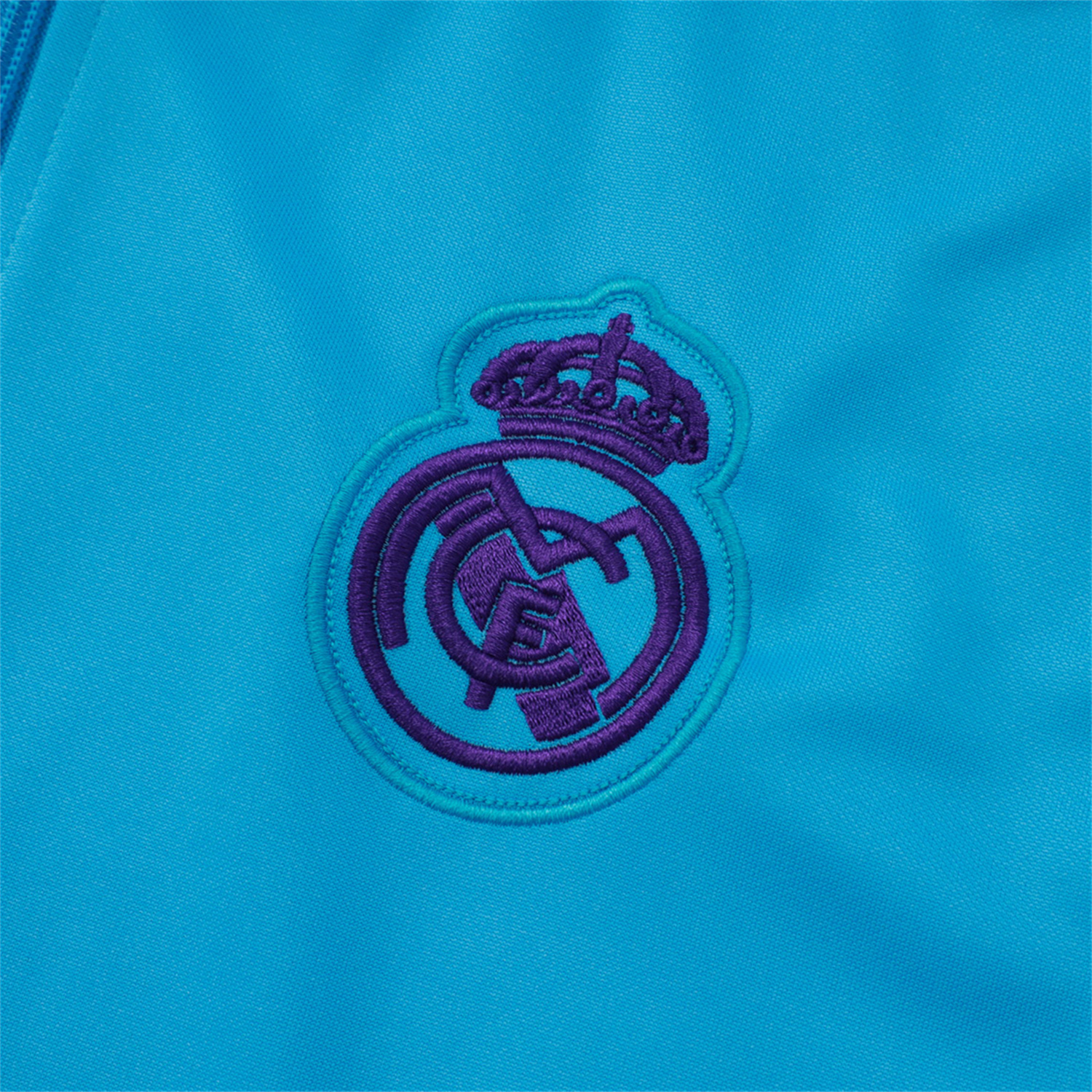 TKH-turbokithub-Real Madrid 25-26 Throwback Trefoil Jacket Training Tracksuit - Blue Jackets & Purple Pants