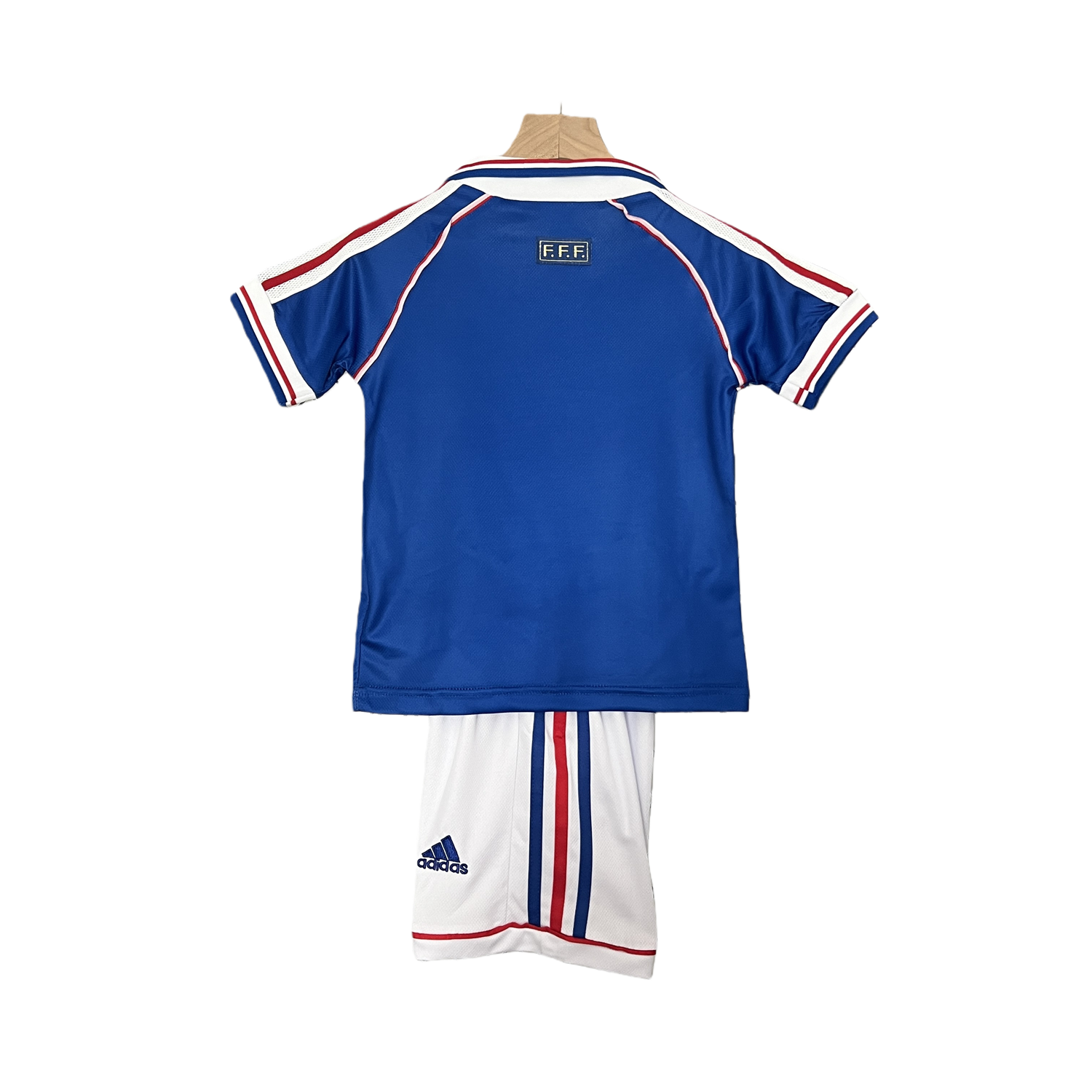 TKH-turbokithub-Retro France 1998 Home Stadium Kids Kit
