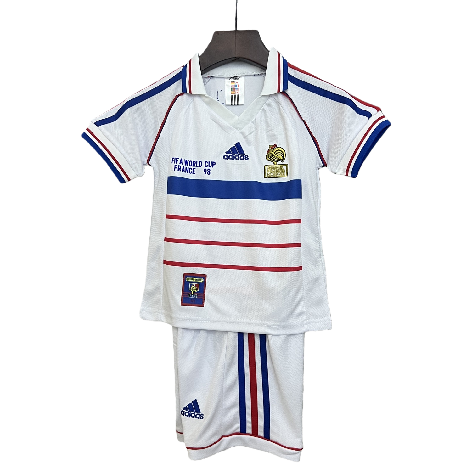 TKH-turbokithub-Retro France 1998 Away Kids Kit