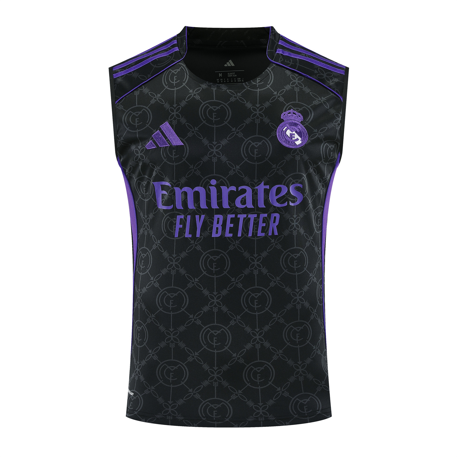 TKH-turbokithub-Real Madrid 25-26 Vest Training Set - Blue Edge Black Vest & Black Shorts