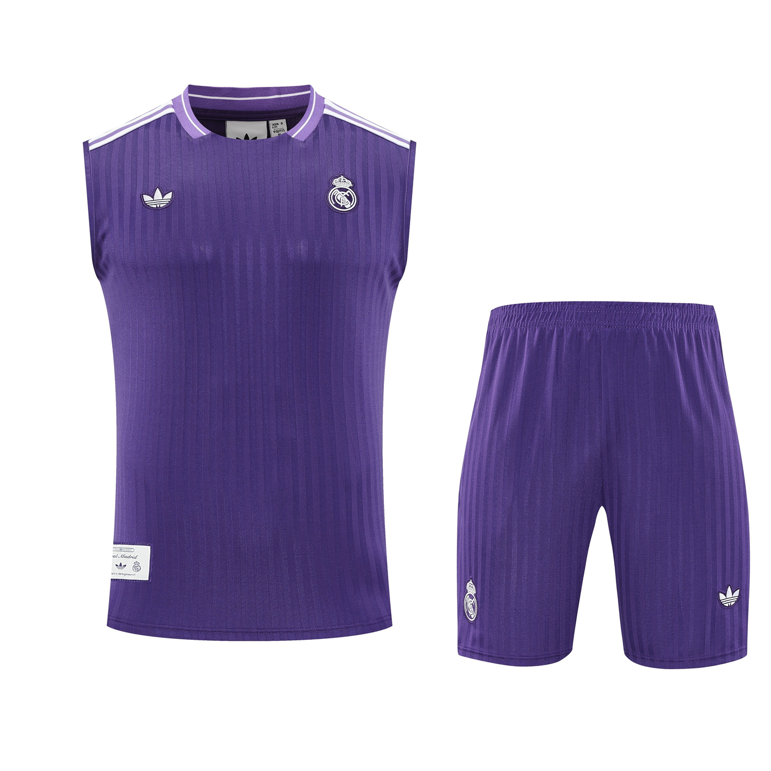 TKH-turbokithub-Real Madrid 25-26 Vest Training Set - Pure Purple Vest & Purple Shorts