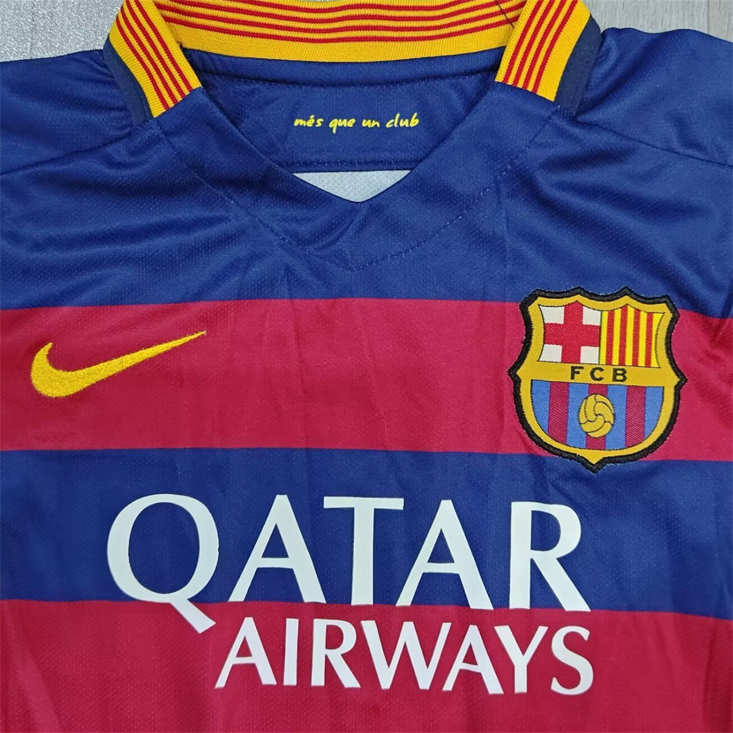 TKH-turbokithub-Retro Barcelona 2015-16 Home Kids Kit