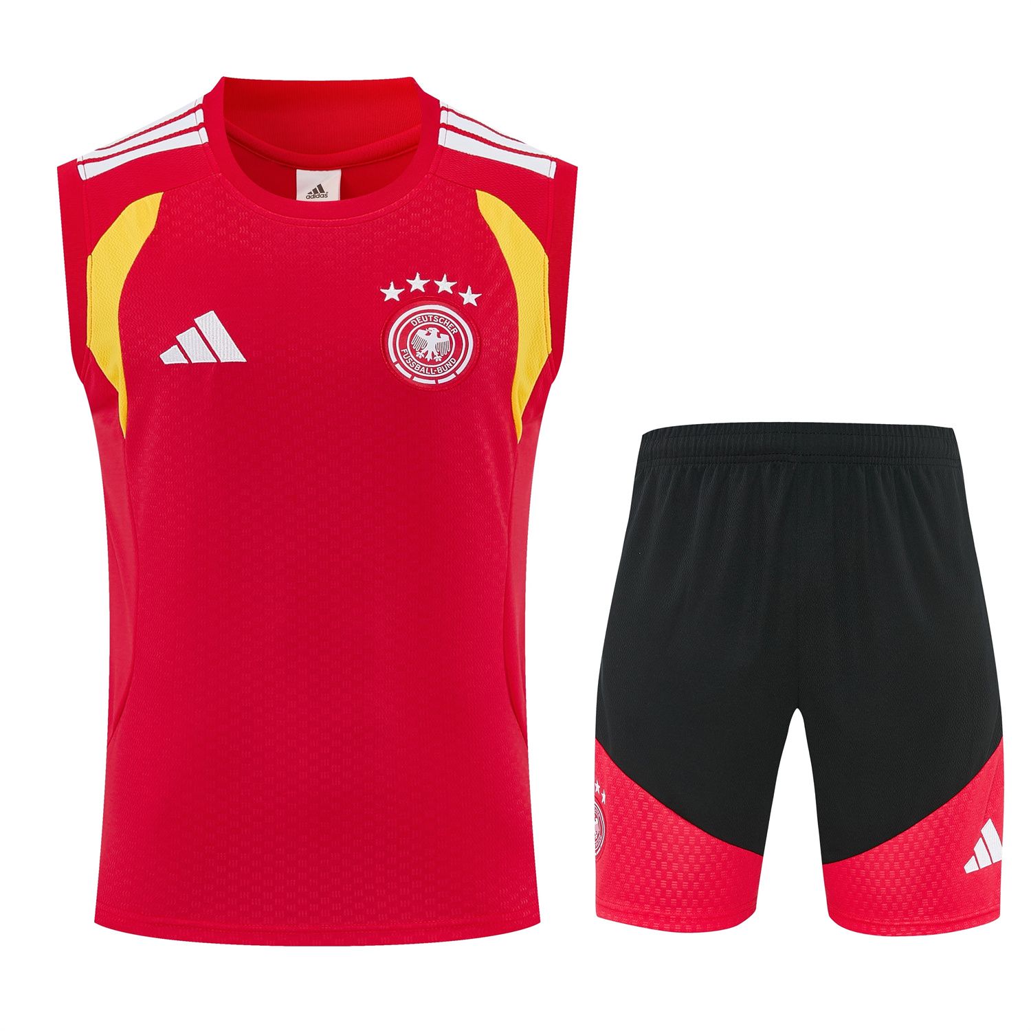 TKH-turbokithub-Germany 2026 Vest Training Set - Red Vest and Black Shorts