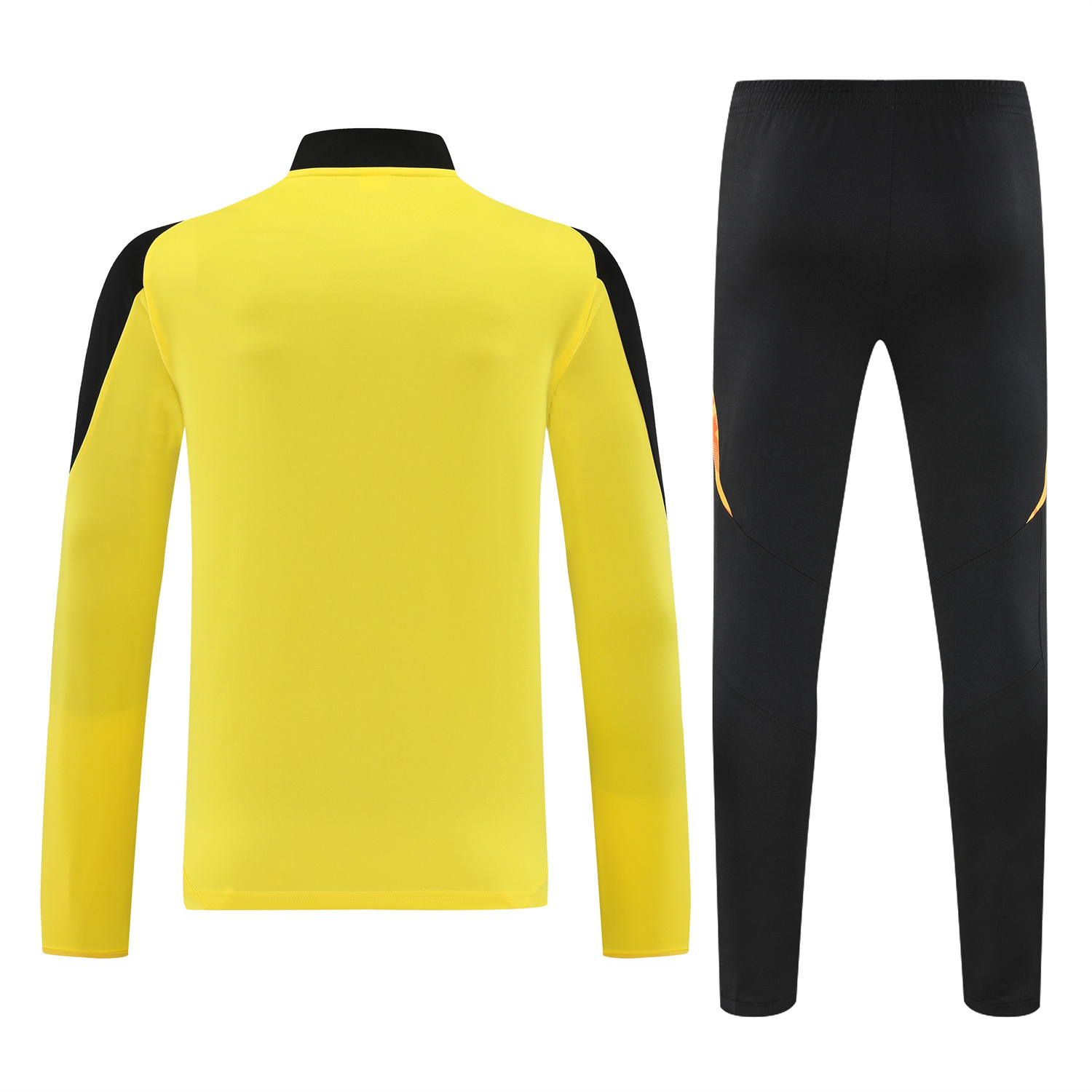 TKH-turbokithub-Atletico Mineiro 25-26 Long Sleeve Training Set - Yellow Top & Black Pants