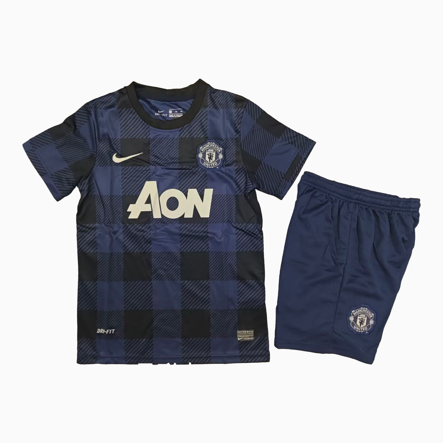TKH-turbokithub-Retro Manchester United 2013-14 Away Kids Kit