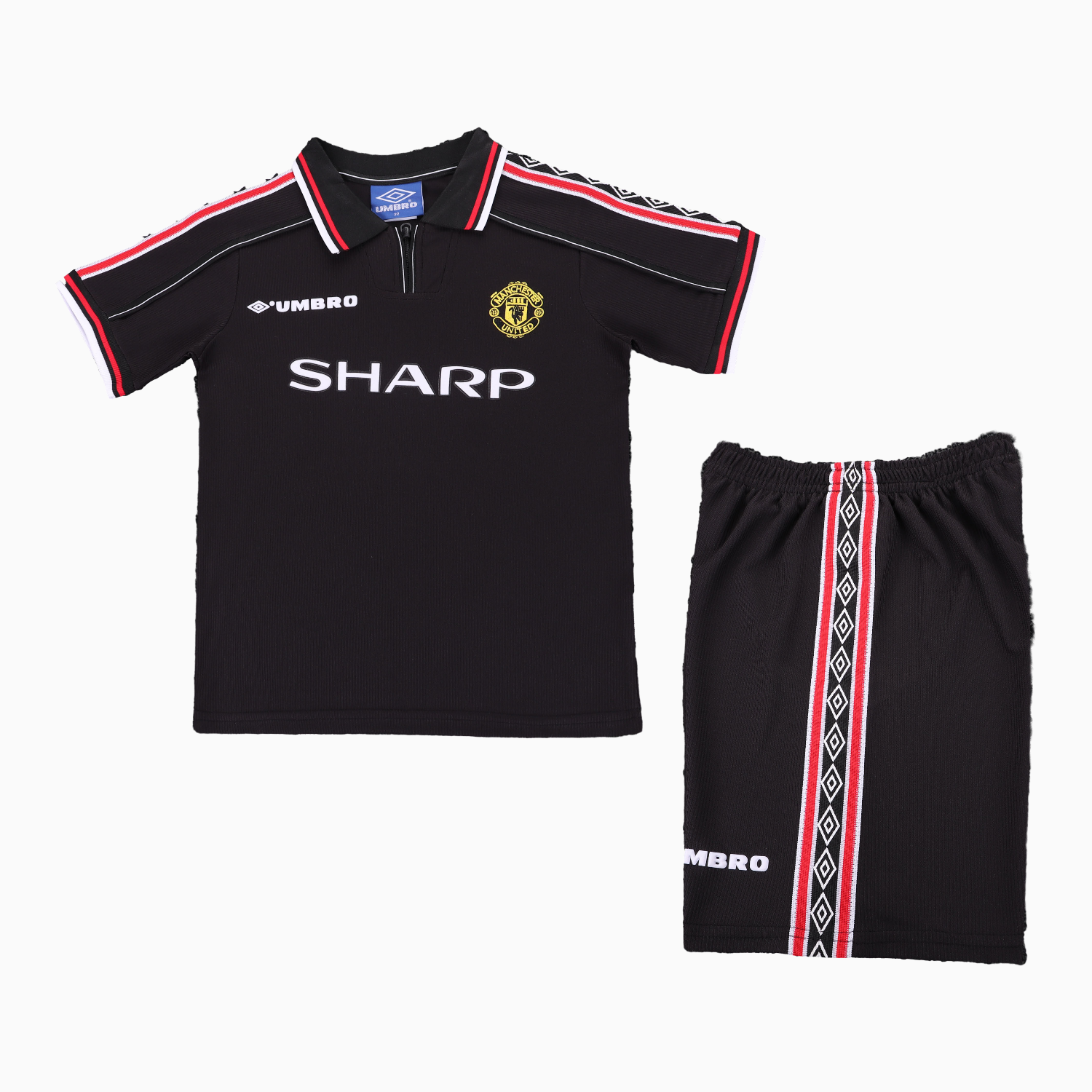 TKH-turbokithub-Retro Manchester United 1998-99 Away Kids Kit