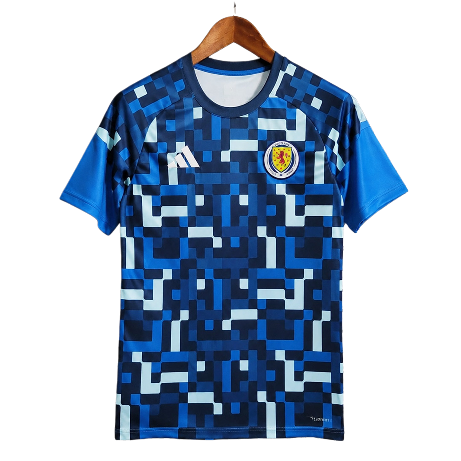 TKH-turbokithub-S-c-o.t l.a-n.d 2026 Blue-tone Pixel Grid Pre-Match Jersey - Fans Version