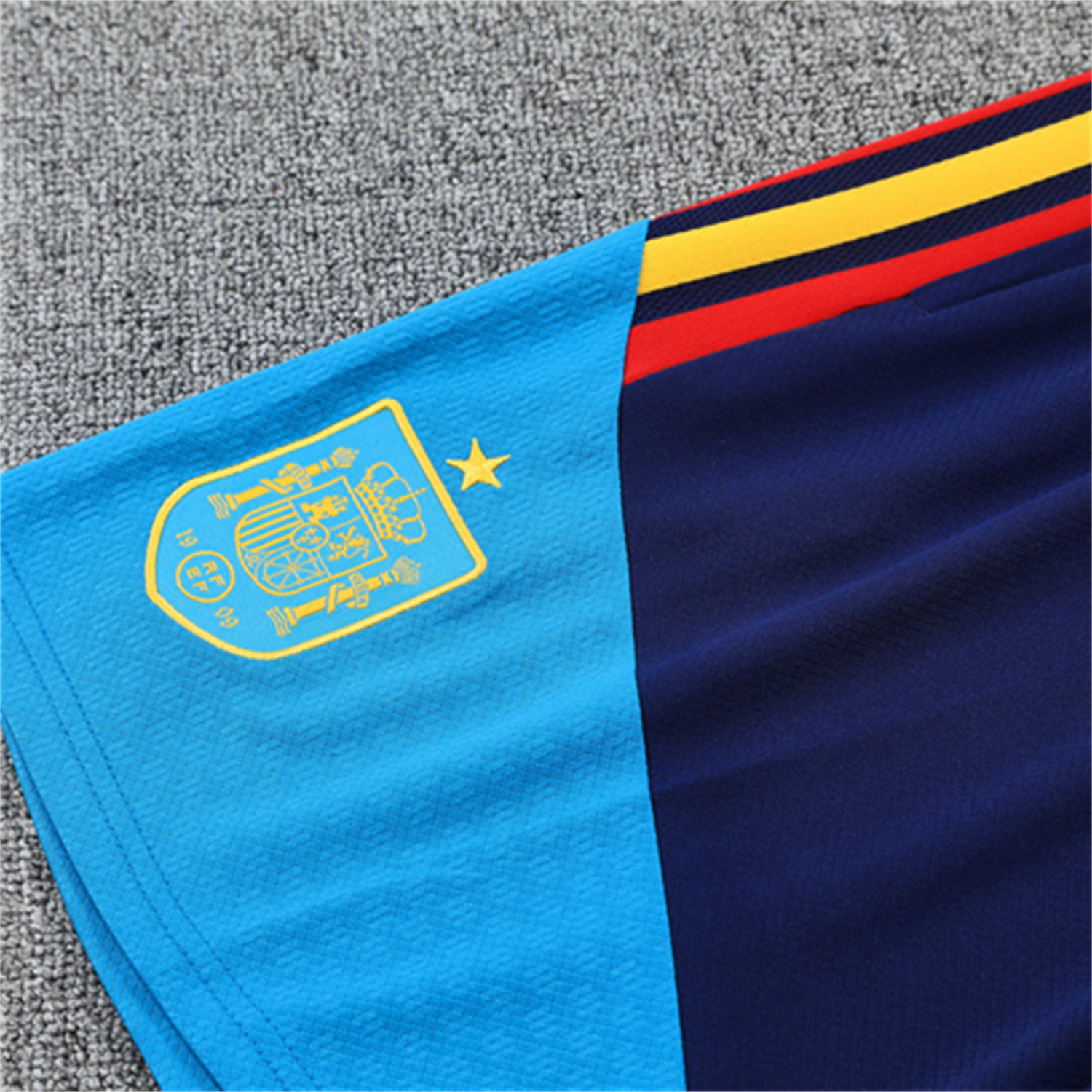TKH-turbokithub-Spain 2026 Short-Sleeve Training Set - Lake Blue Top & Shorts
