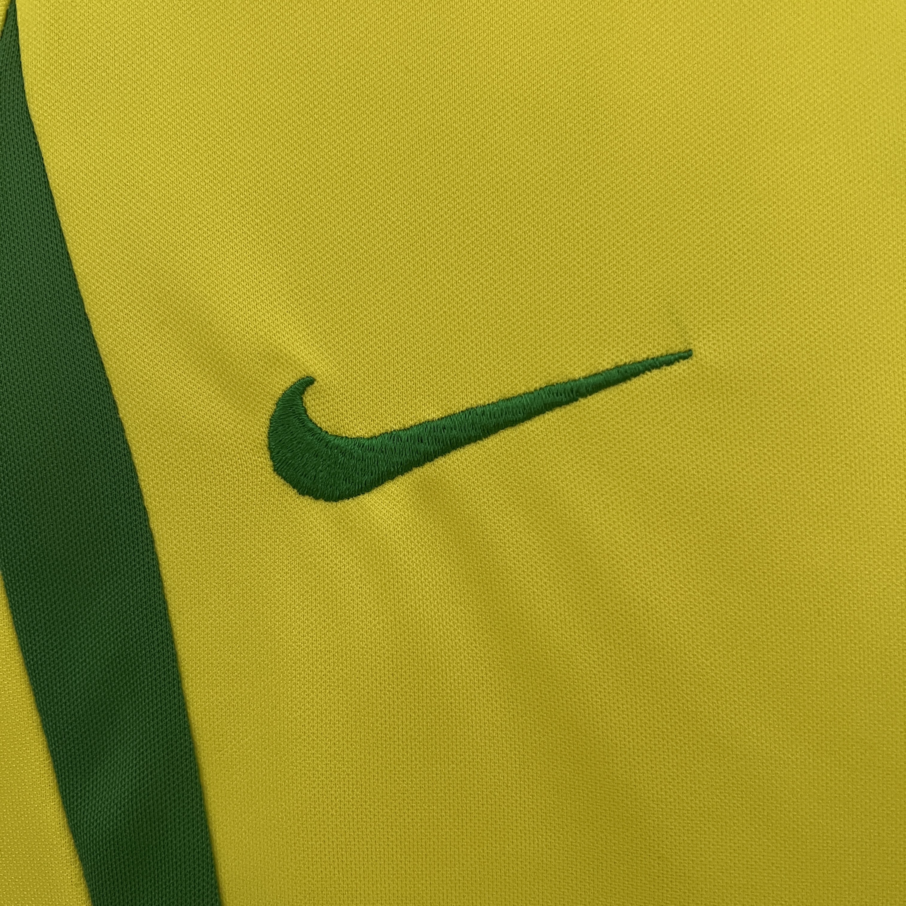TKH-turbokithub-Retro Brazil 2002 Home Stadium Kids Kit