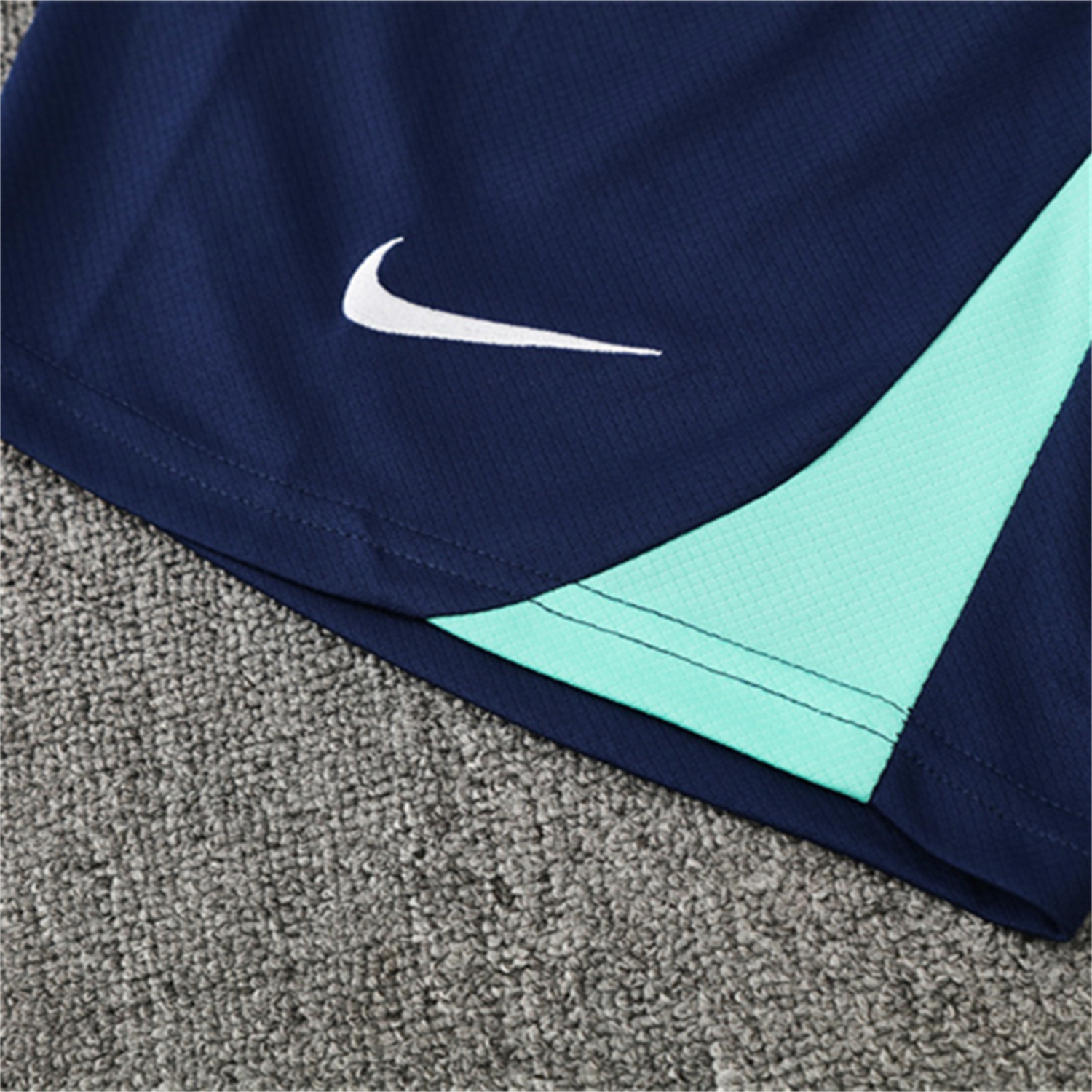 TKH-turbokithub-Brazil 25-26 Kids Short-Sleeve Training Set - Blue Green Camouflage Top & Blue Shorts