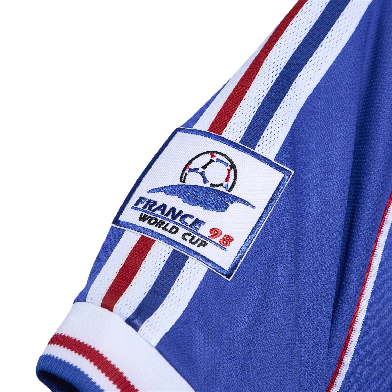 TKH-turbokithub-Retro France 1998 Home Stadium Jersey (with 1998 World Cup mark on right chest)