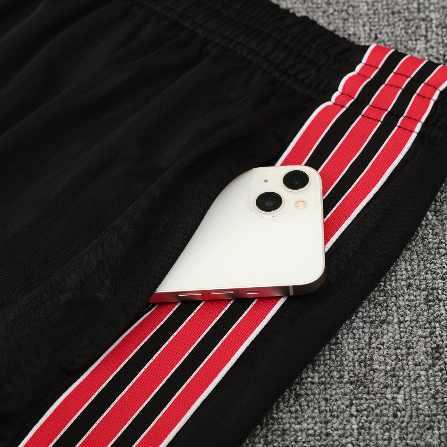 TKH-turbokithub-Flamengo 25-26 Short-Sleeve Training Set - Red Top & Black Shorts