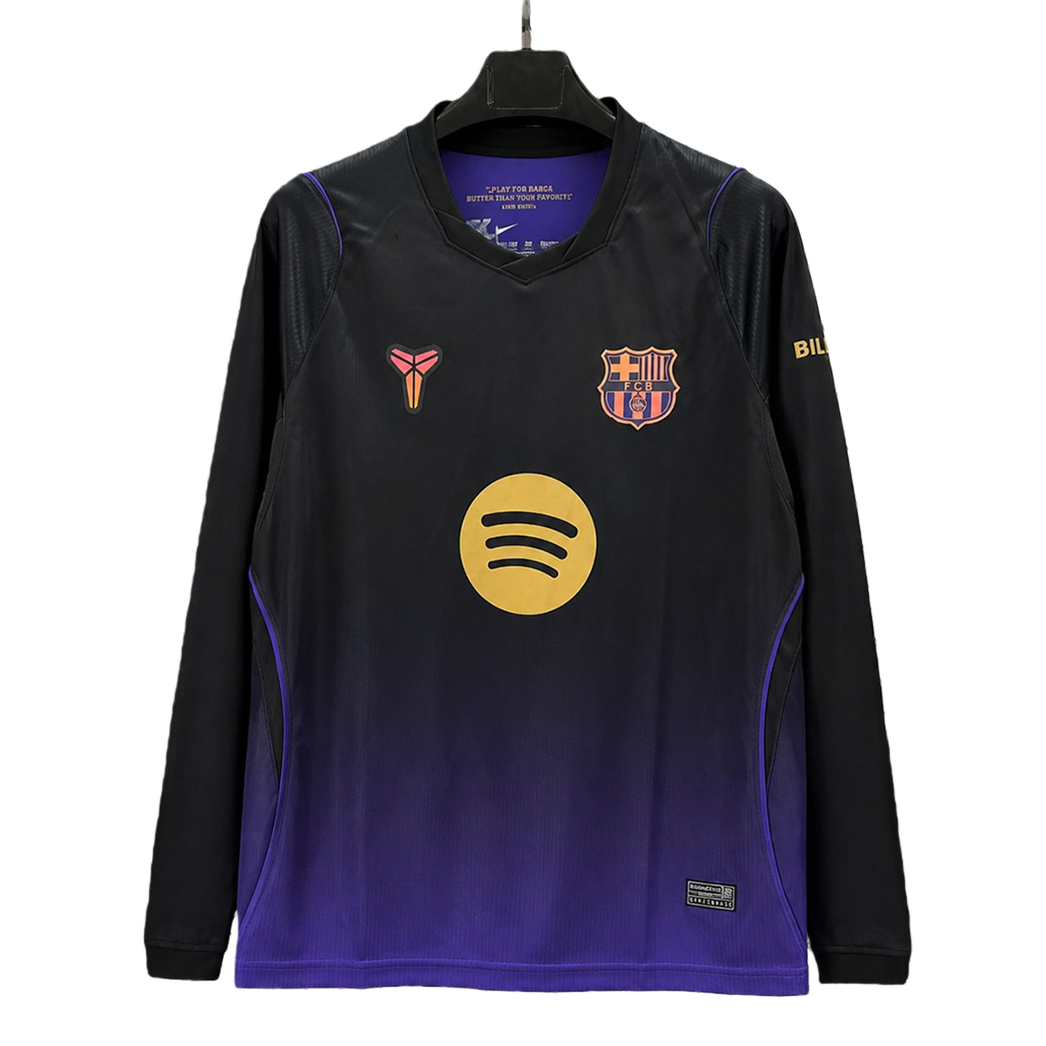 TKH-turbokithub-Barcelona 26-27 Away Long Sleeves Jersey - Fans Version