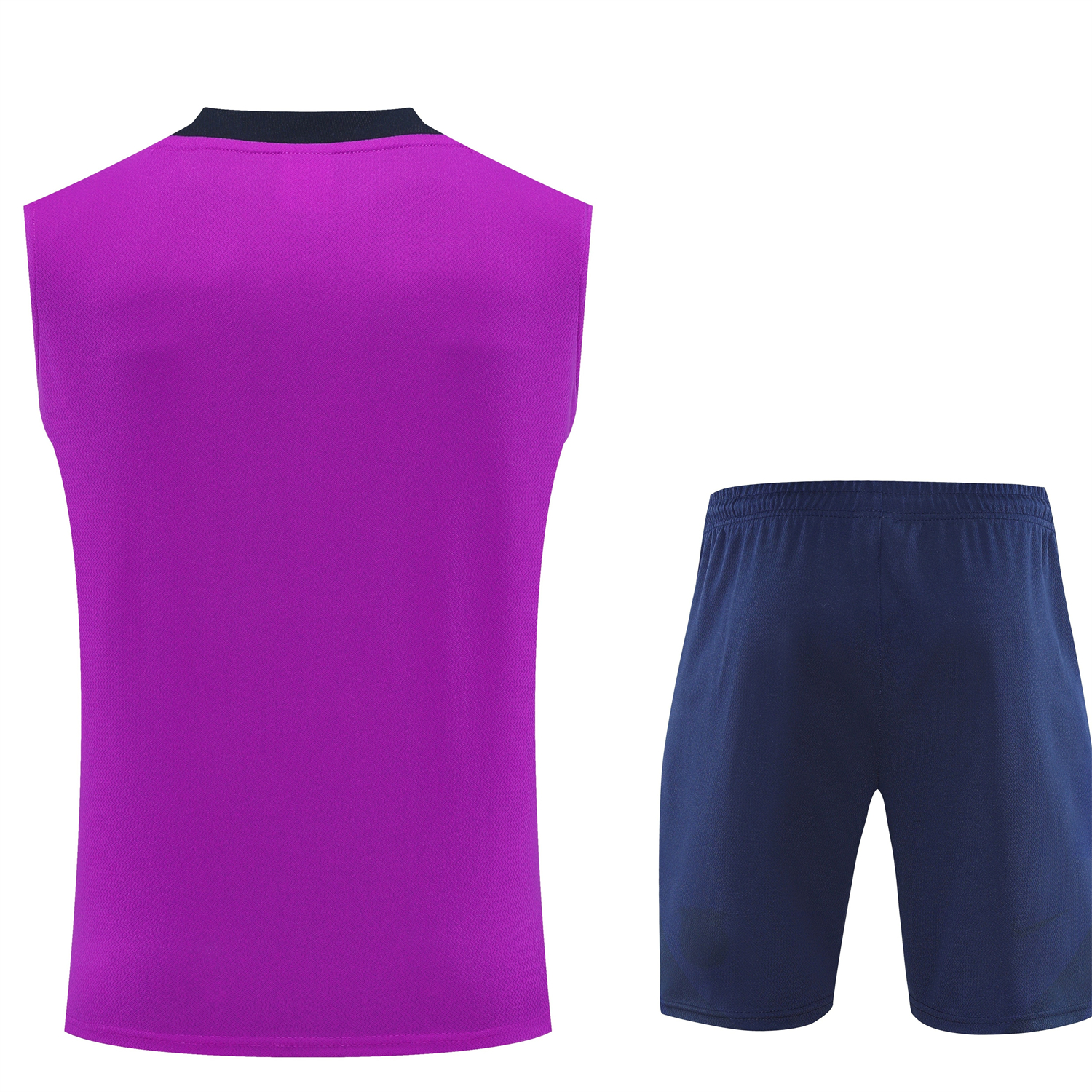 TKH-turbokithub-Barcelona 25-26 Vest Training Set - Purple Vest and Dark Blue Shorts