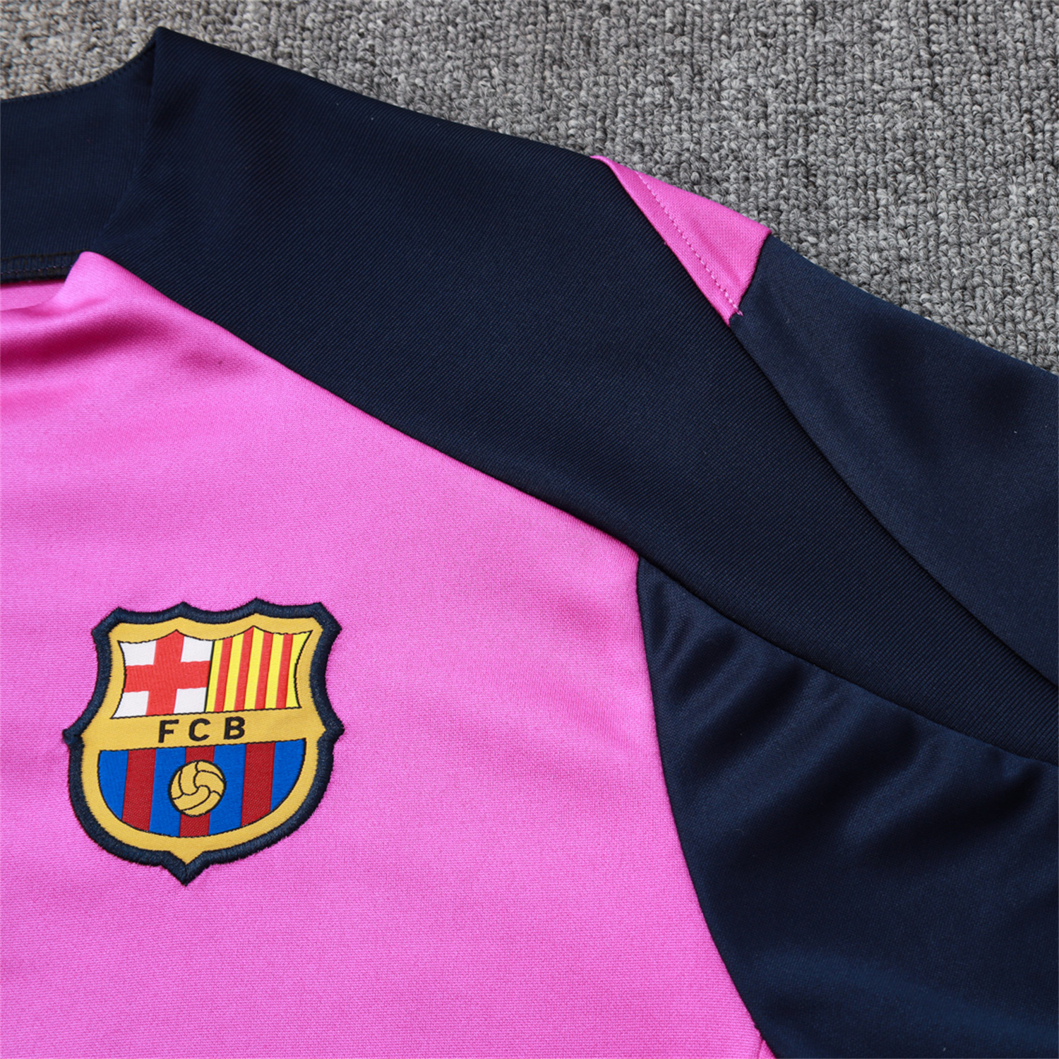 TKH-turbokithub-Barcelona 25-26 Long Sleeve Training Set - Purple Top and Deep Blue Pants