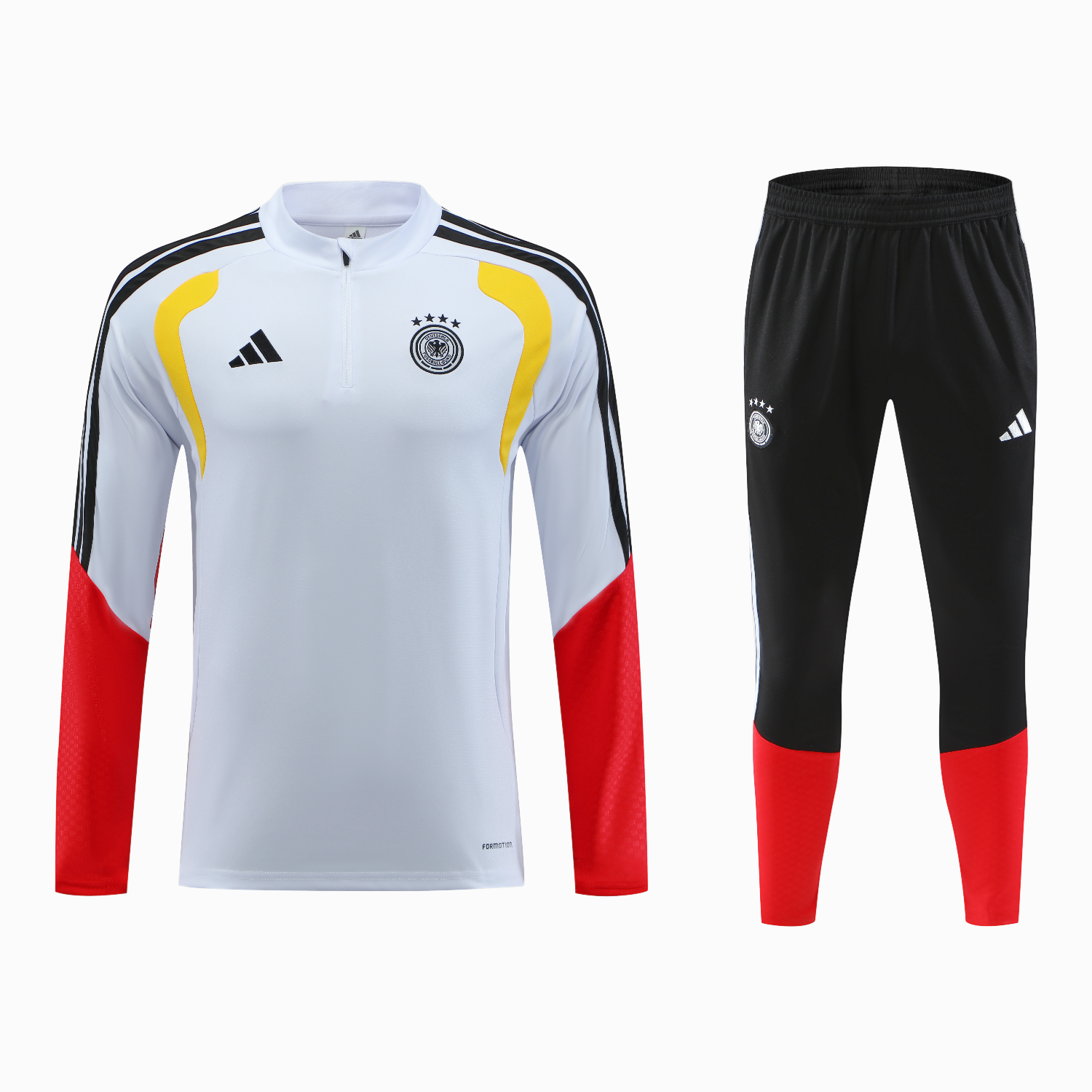TKH-turbokithub-Germany 2026 Long Sleeve Training Set - White Top & Pants