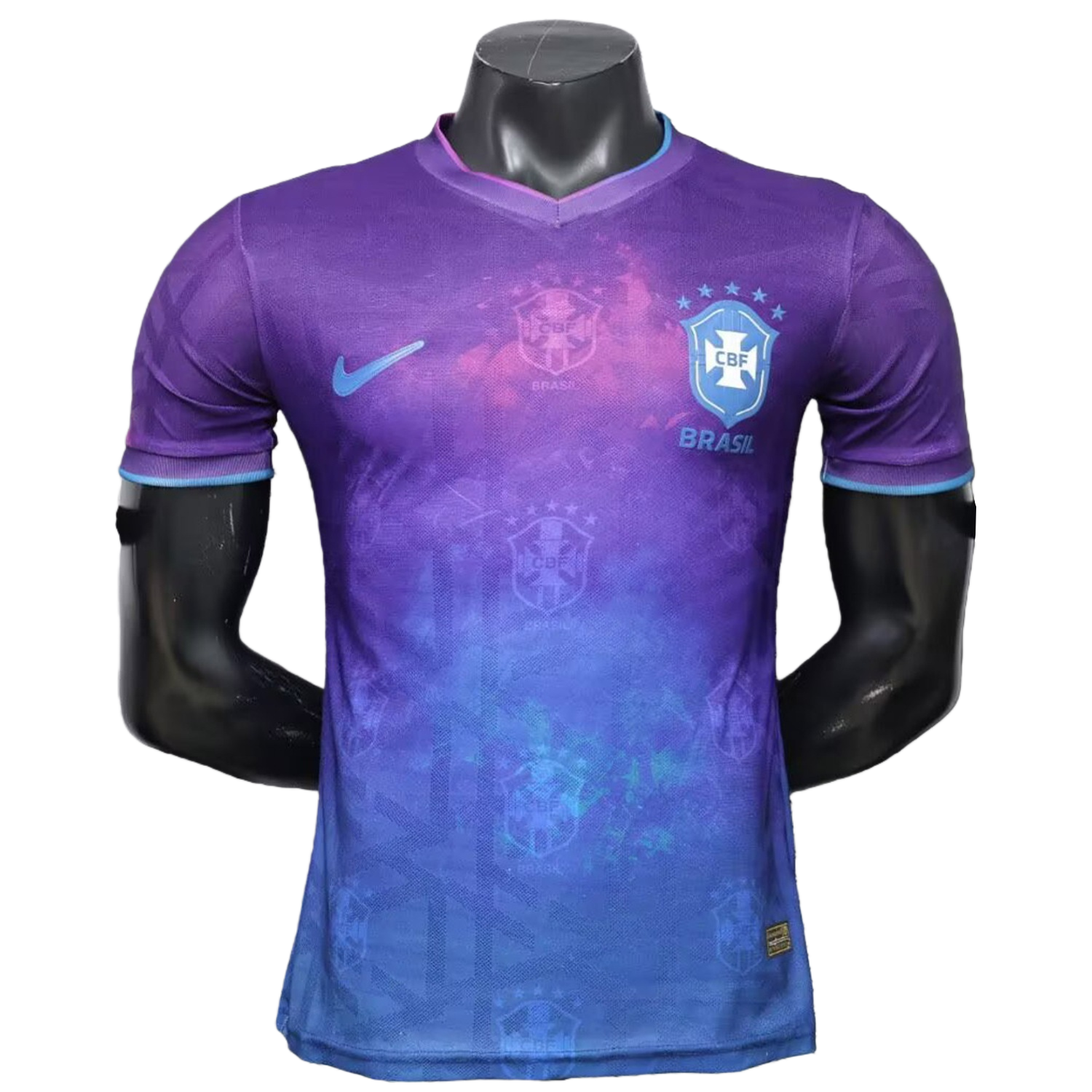 TKH-turbokithub-Brazil 2026 Blue With Subtle Pattern Special Jersey - Player Version