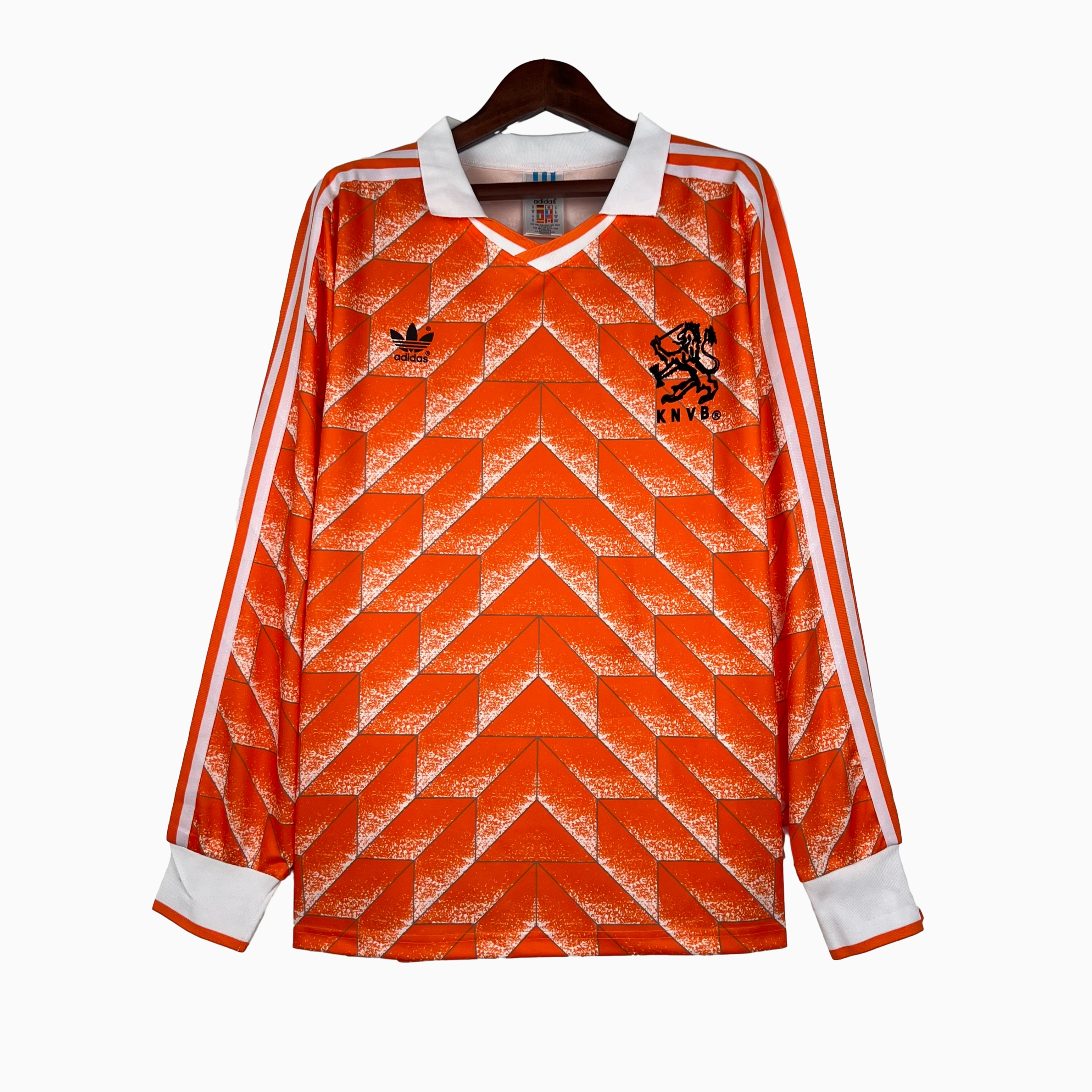 TKH-turbokithub-Retro Netherlands1988 Home Stadium Long Sleeve Jersey