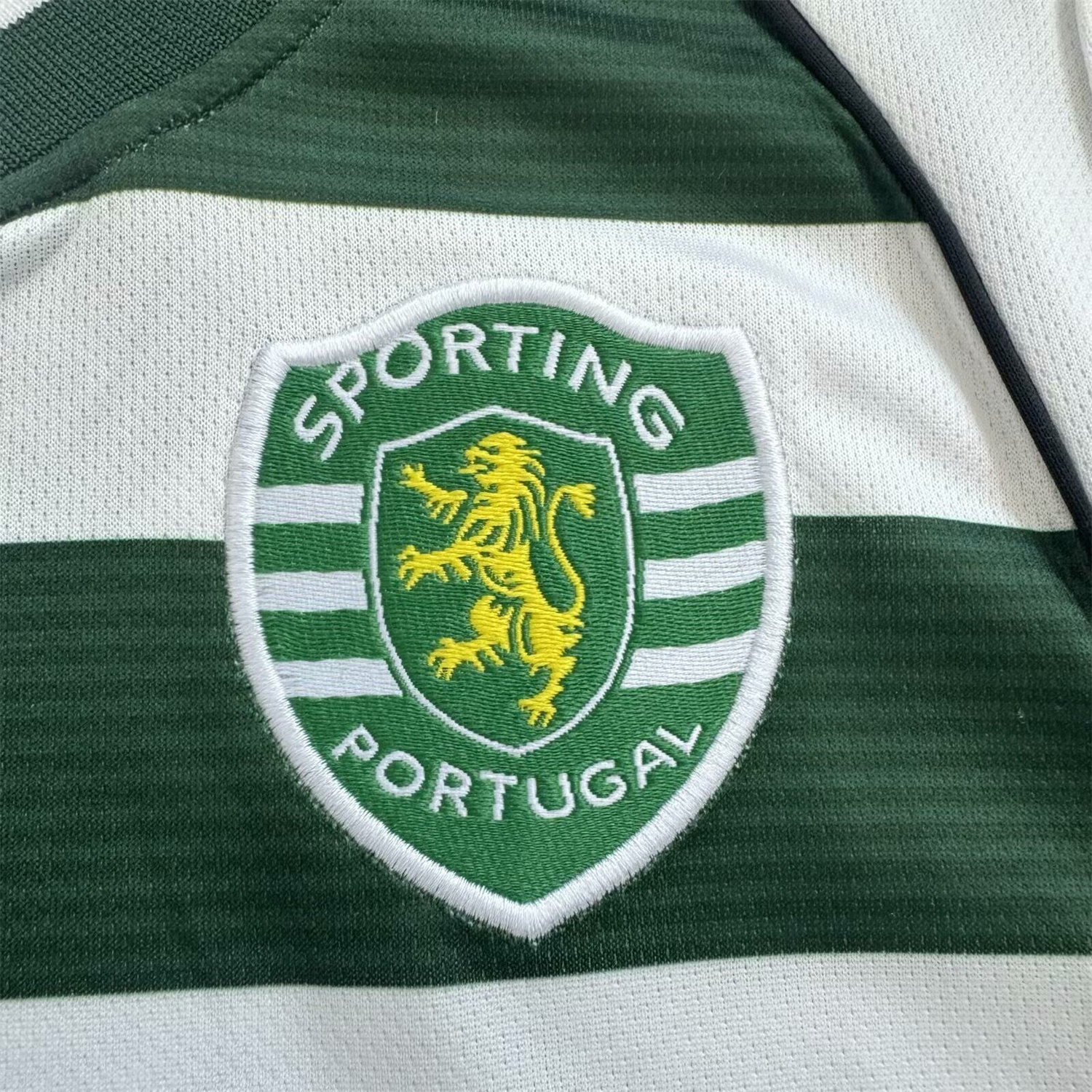 TKH-turbokithub-Retro Sporting CP 2002-03 Home Long Sleeves Kids Kit