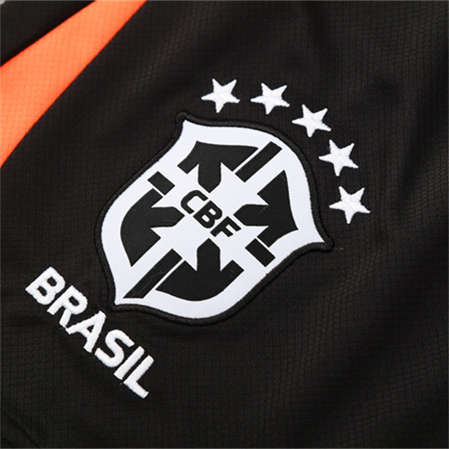 TKH-turbokithub-Brazil 25-26 Kids Short-Sleeve Training Set - Black Top & Black Shorts