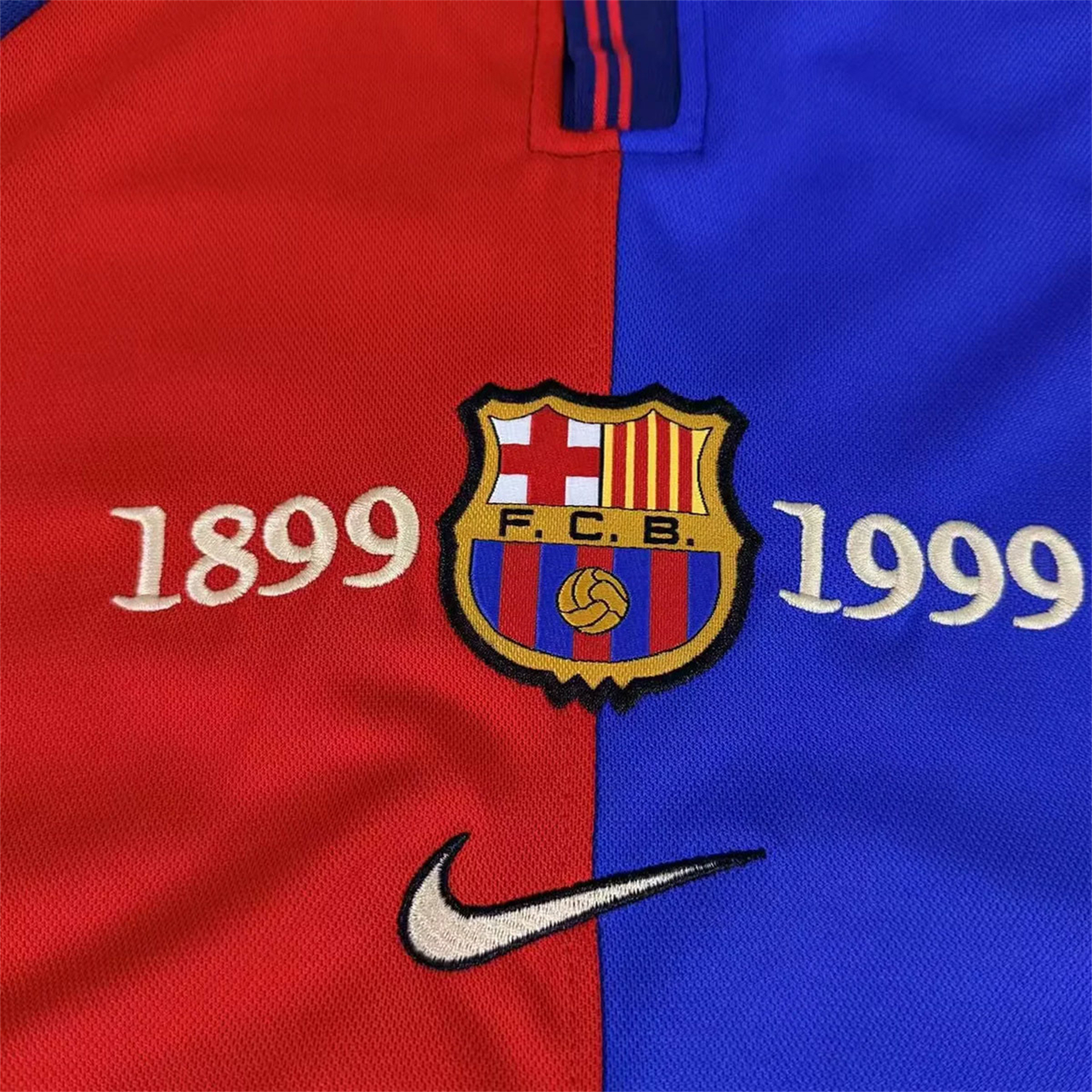 TKH-turbokithub-Retro Barcelona 99-00 Home 100th anniversary Long Sleeves Kids Kit