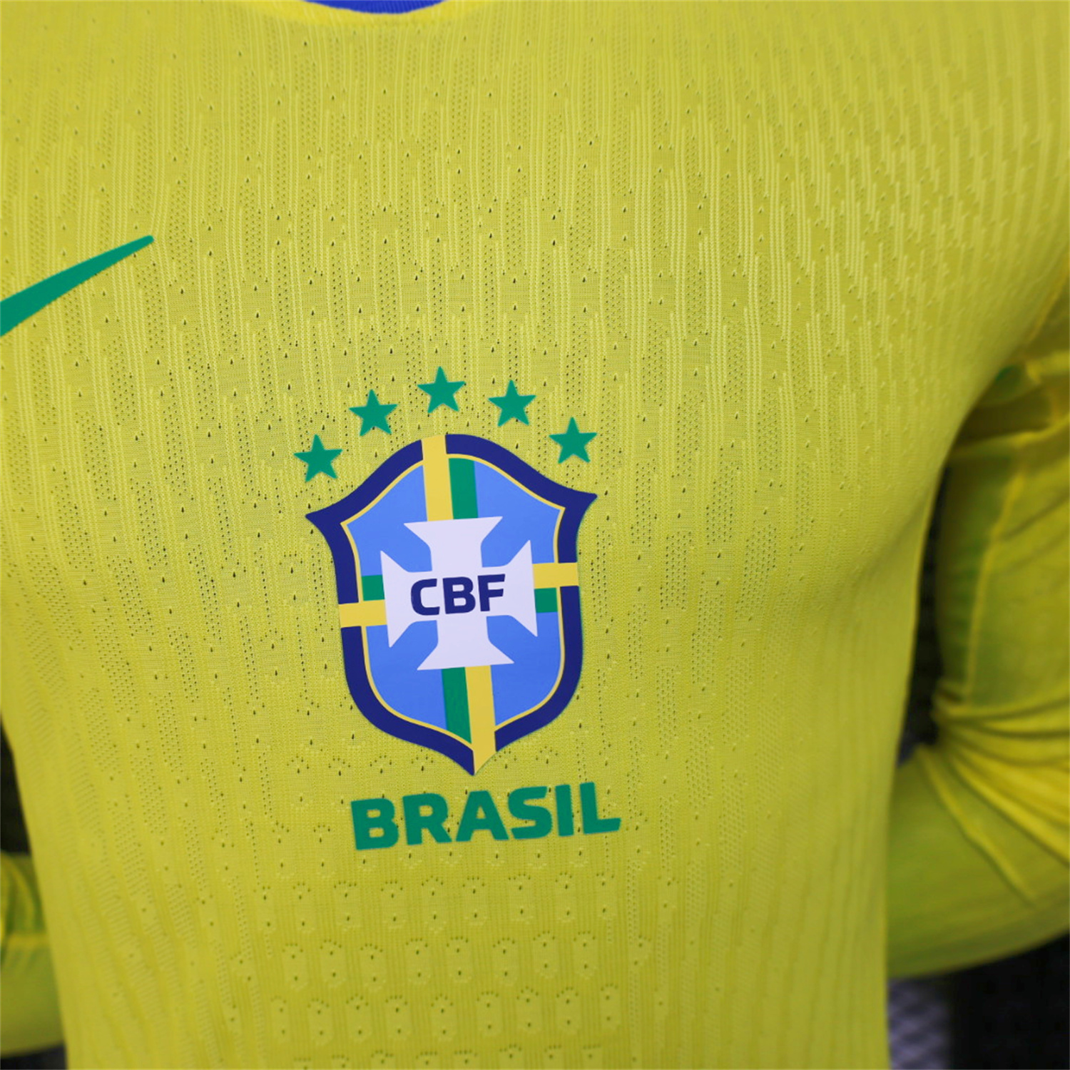 TKH-turbokithub-Brazil 2025 Women's Team Home Long Sleeves Jersey - Men's Player Version